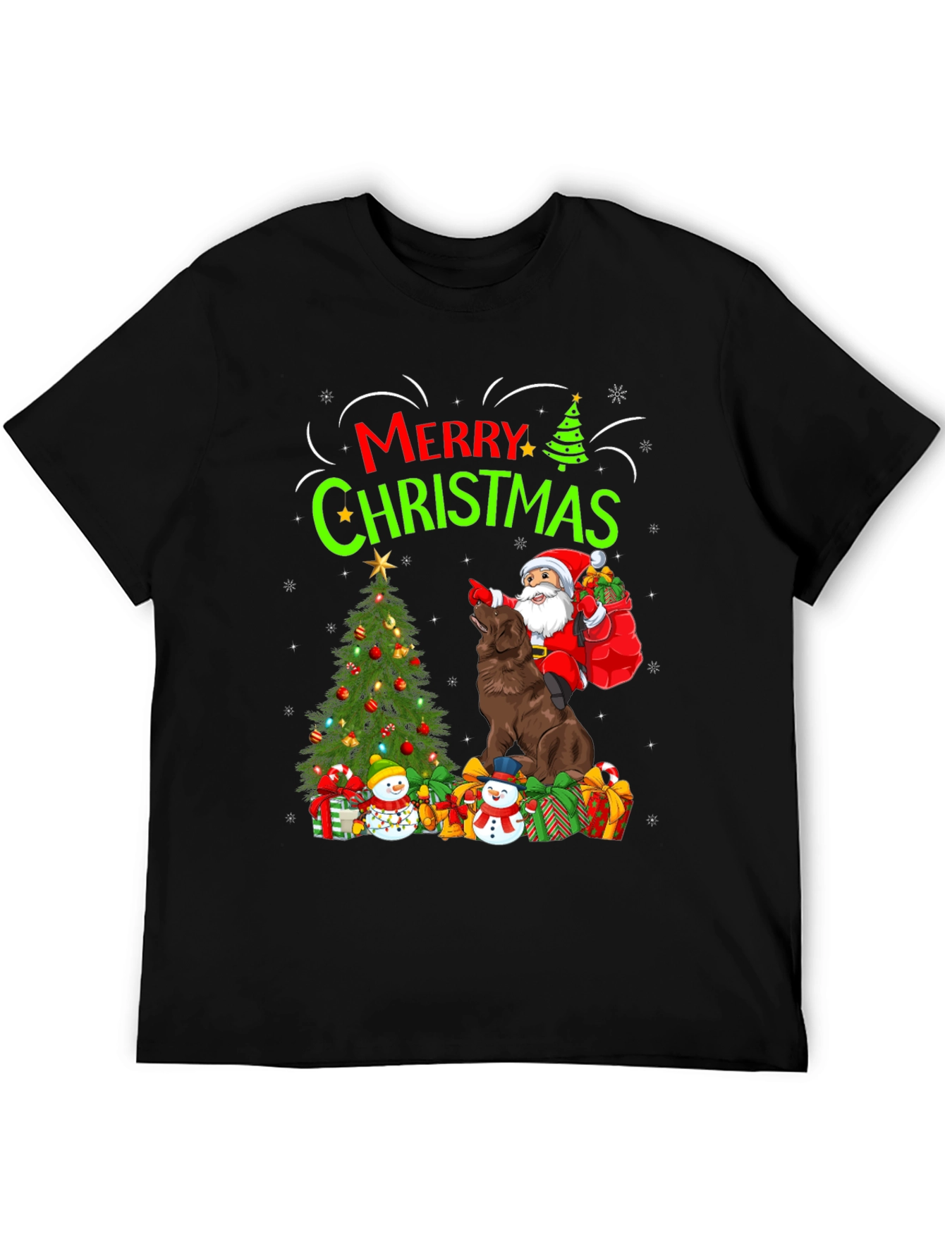 Merry Christmas Dog Santa T-Shirt