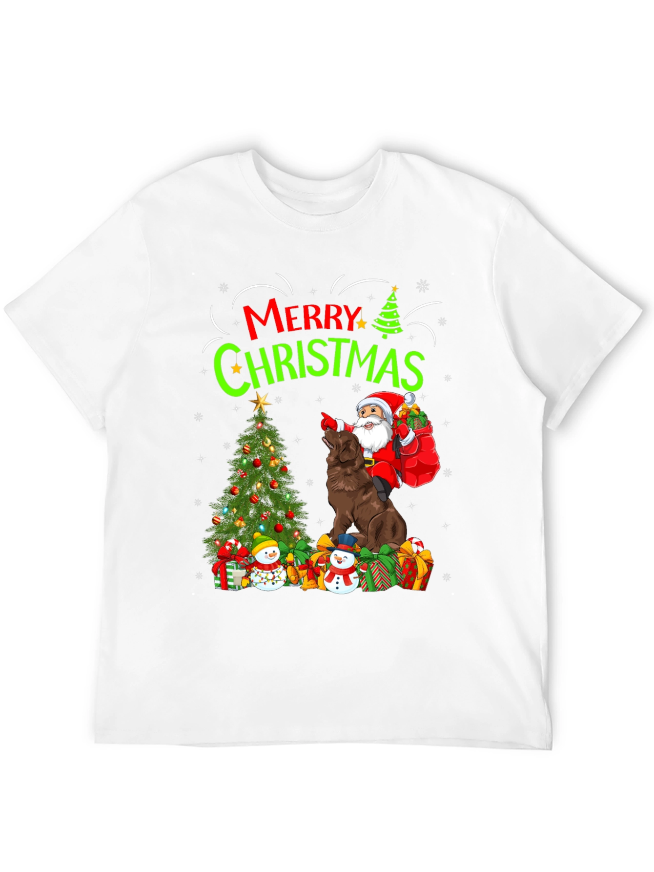 Merry Christmas Dog Santa T-Shirt