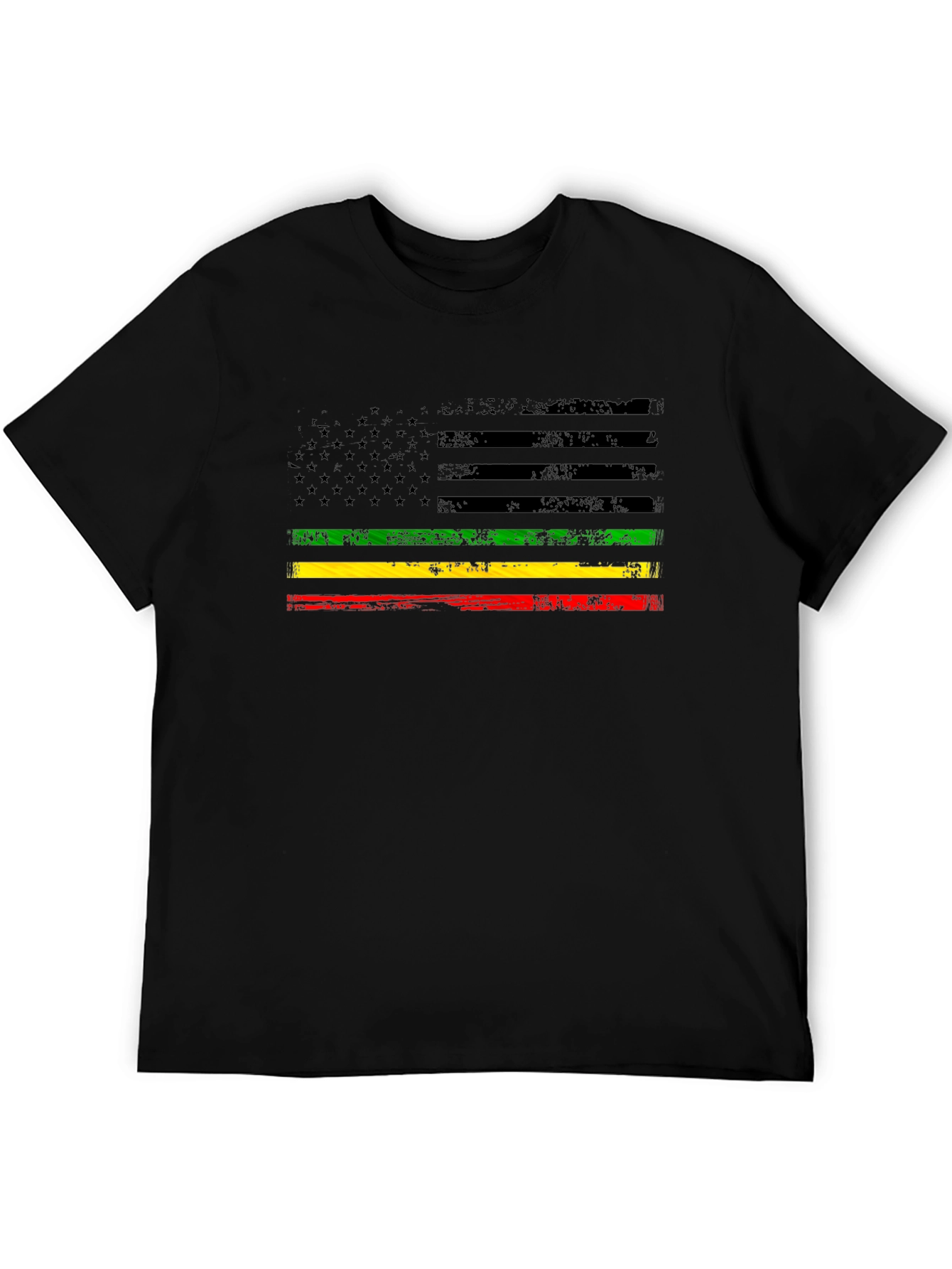 Pan African American Flag Graphic T-Shirt