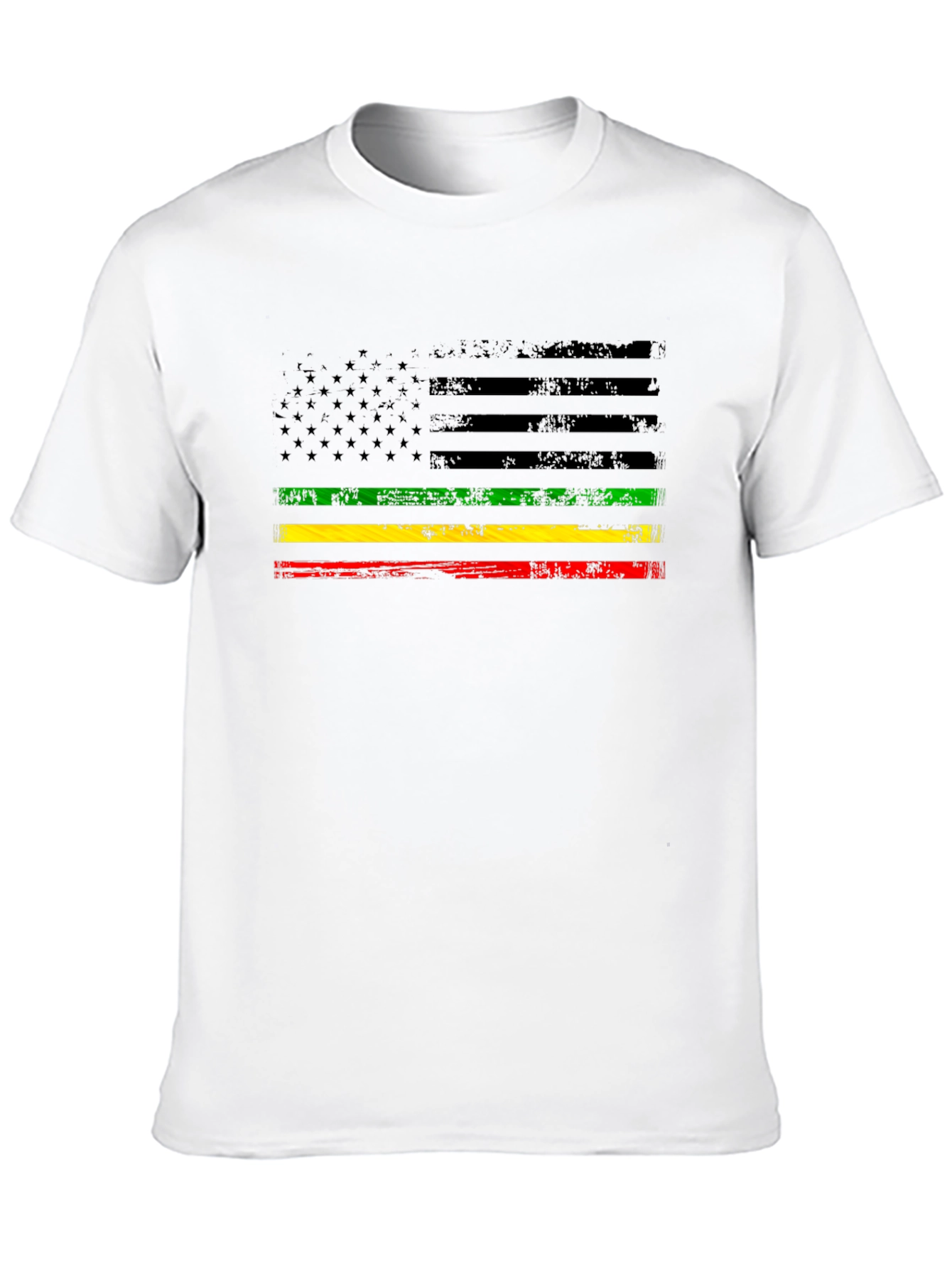 Pan African American Flag Graphic T-Shirt