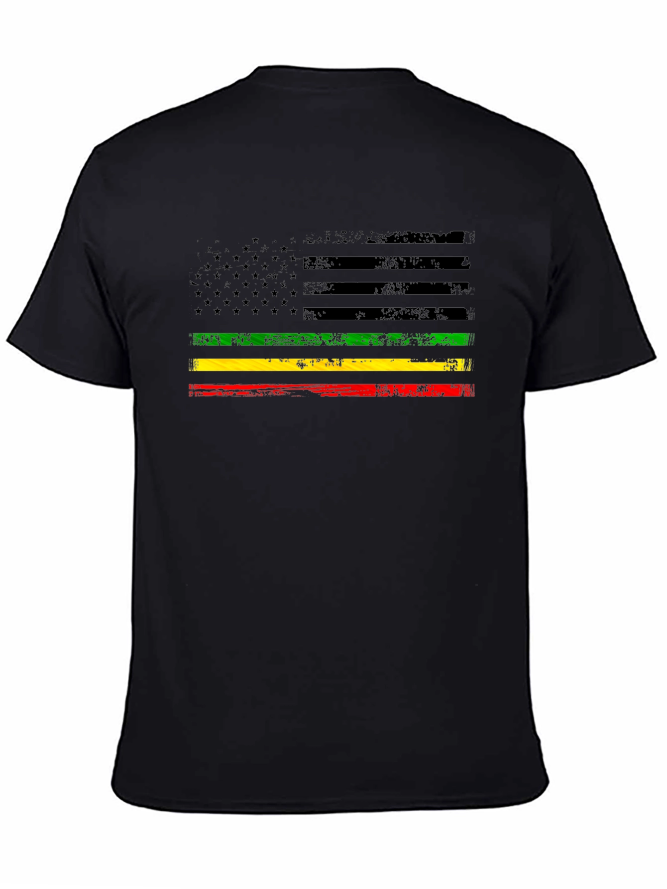 Pan African American Flag Graphic T-Shirt