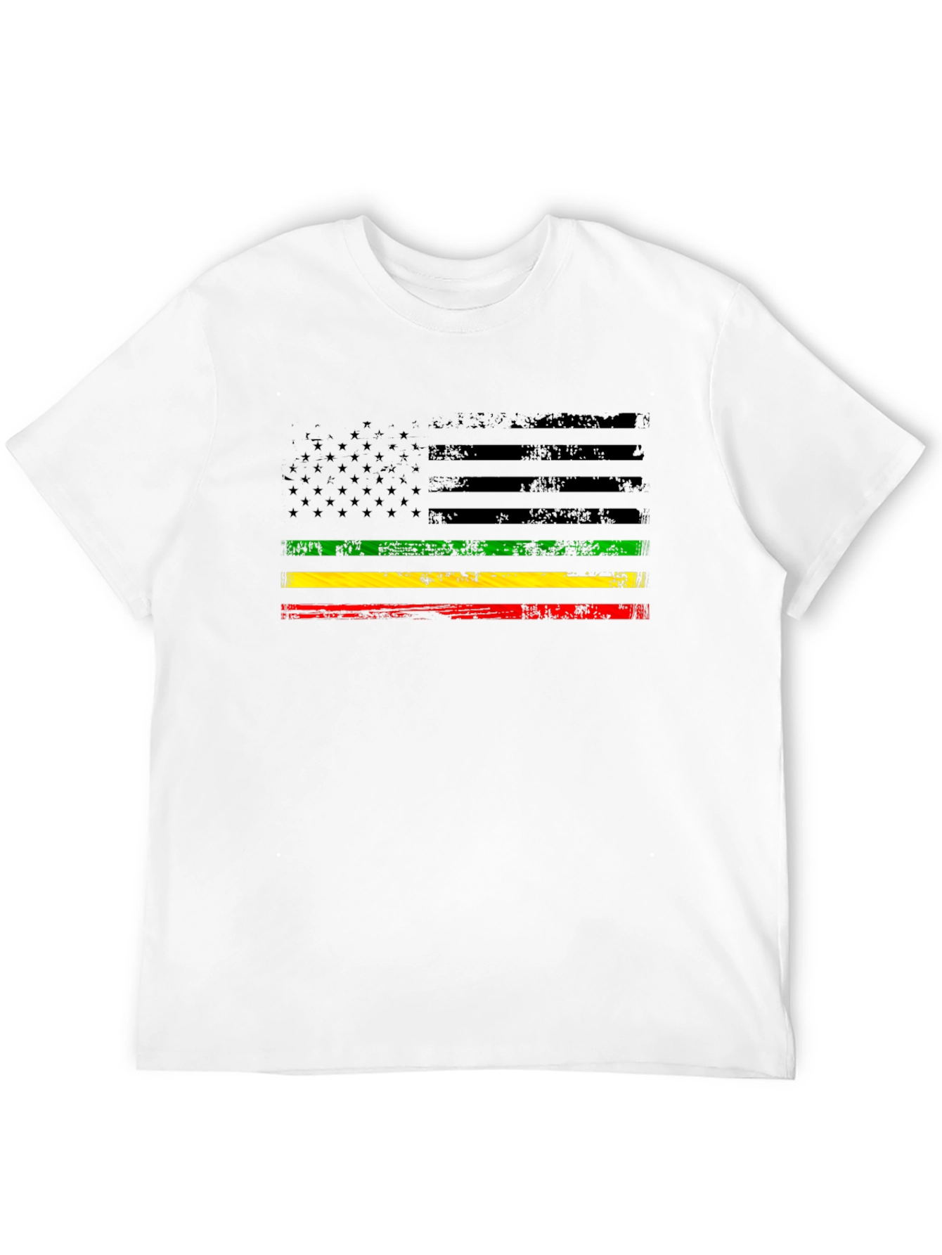 Pan African American Flag Graphic T-Shirt