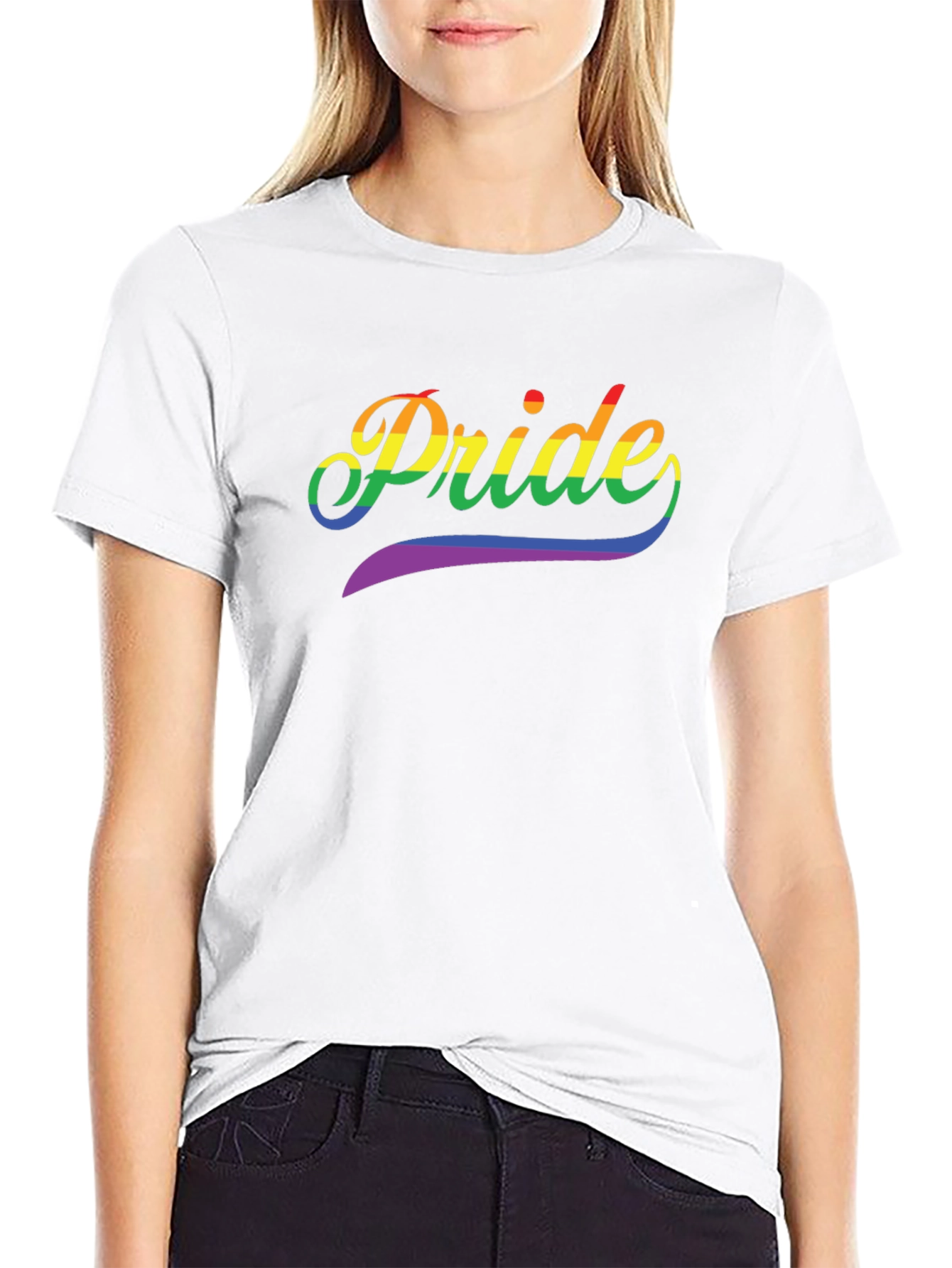 Pride Rainbow Graphic T-Shirt LGBTQ+ Pride Month Tee