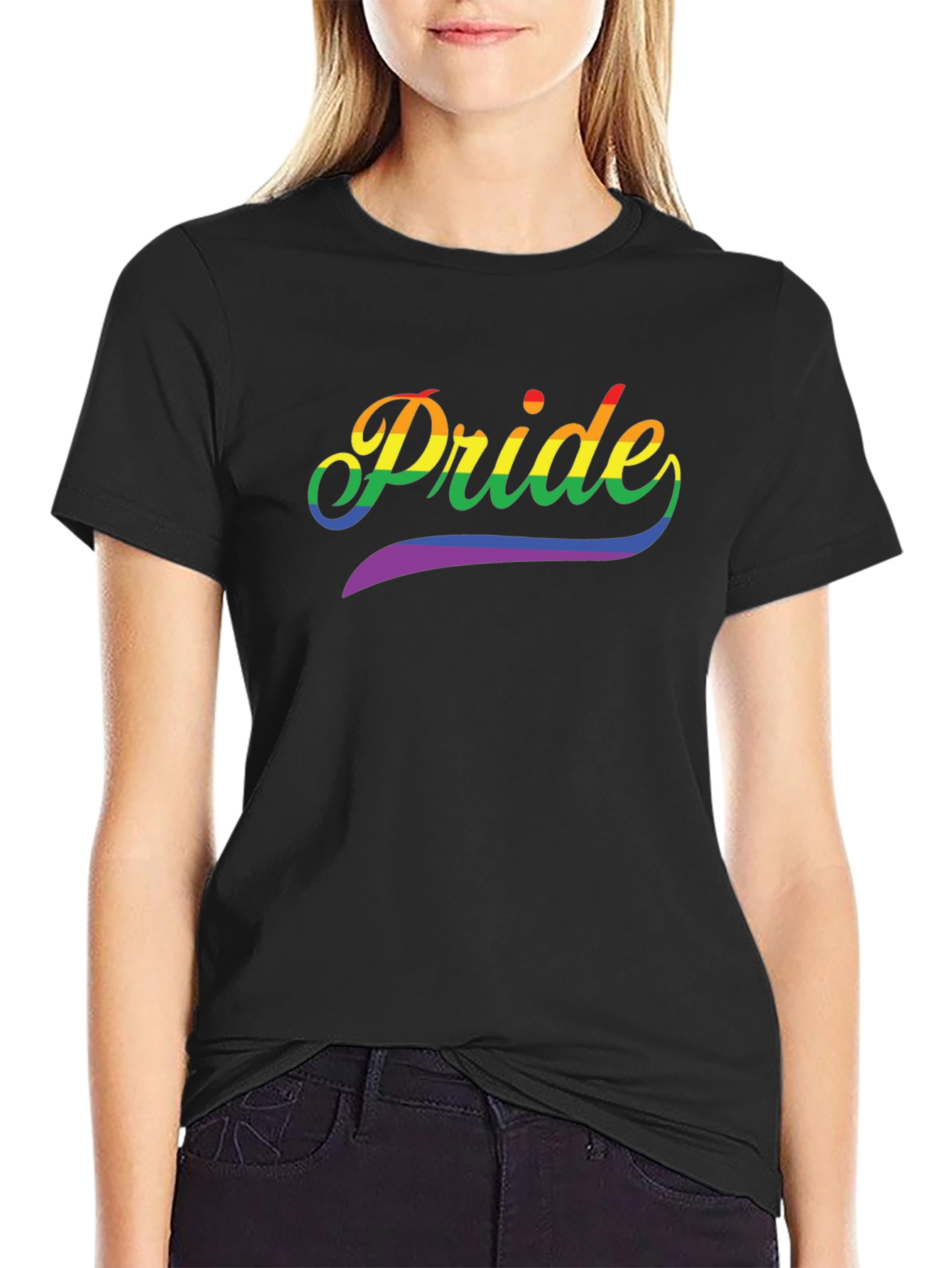 Pride Rainbow Graphic T-Shirt LGBTQ+ Pride Month Tee