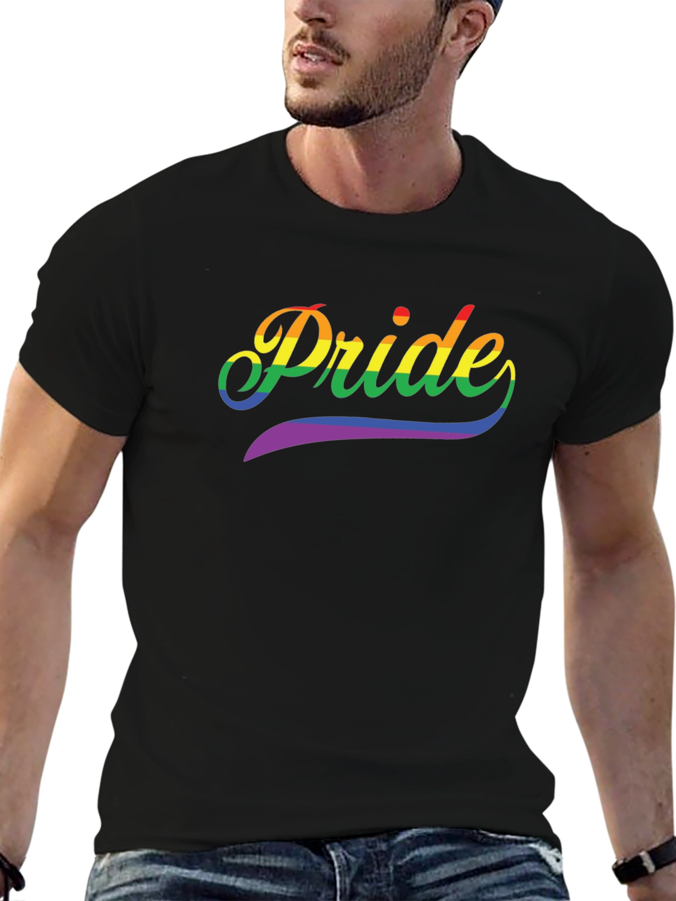 Pride Rainbow Graphic T-Shirt LGBTQ+ Pride Month Tee