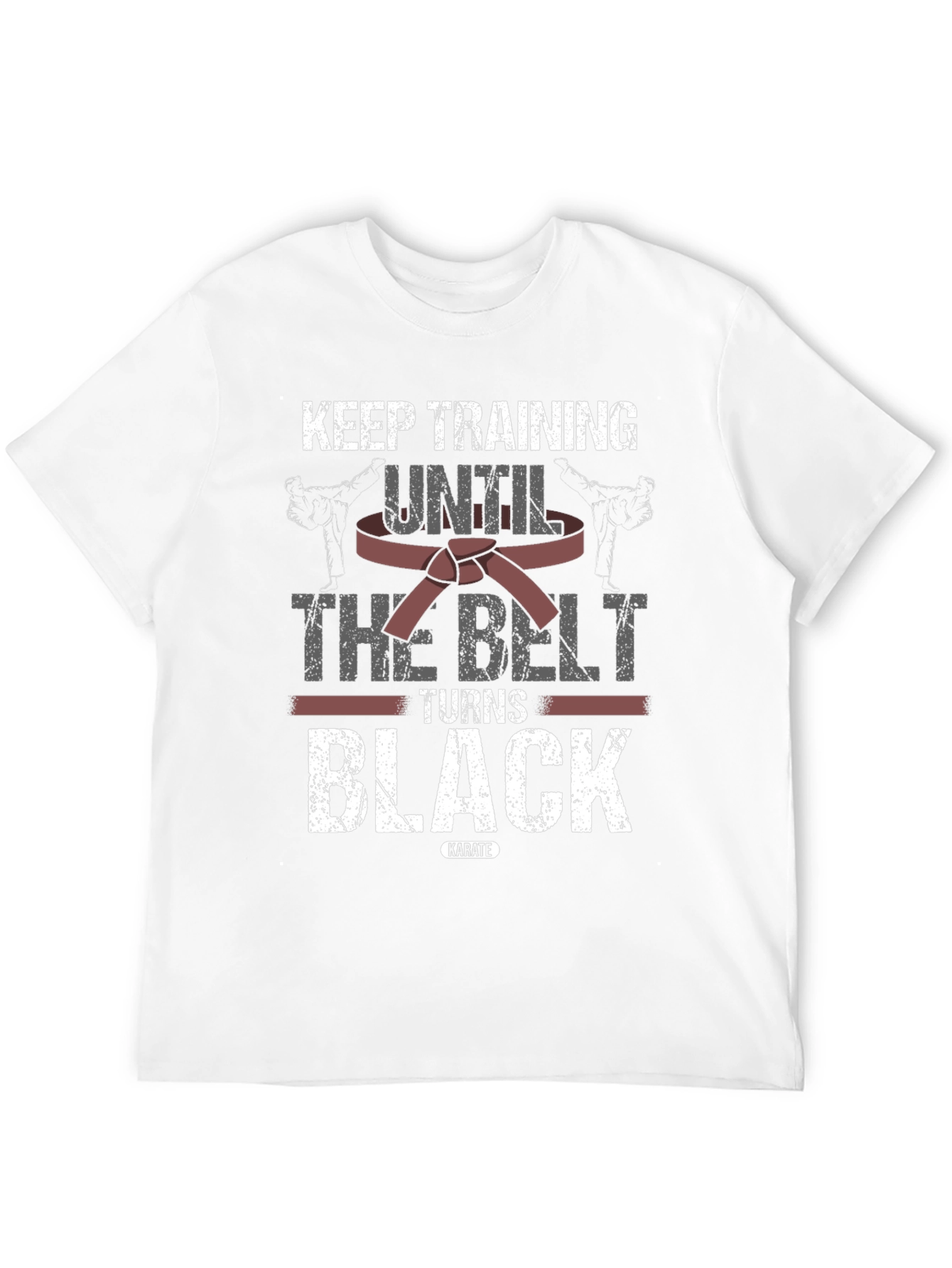 Keep Training Karate T-Shirt - Black Belt Design