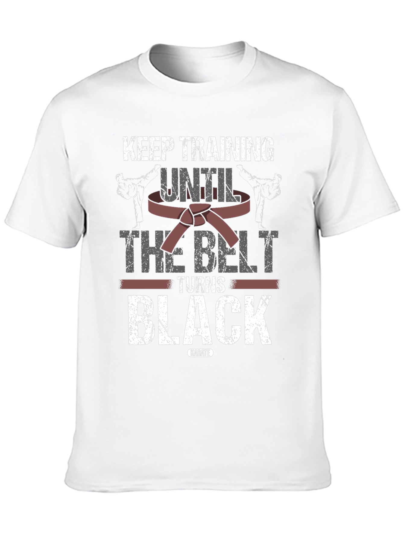 Keep Training Karate T-Shirt - Black Belt Design