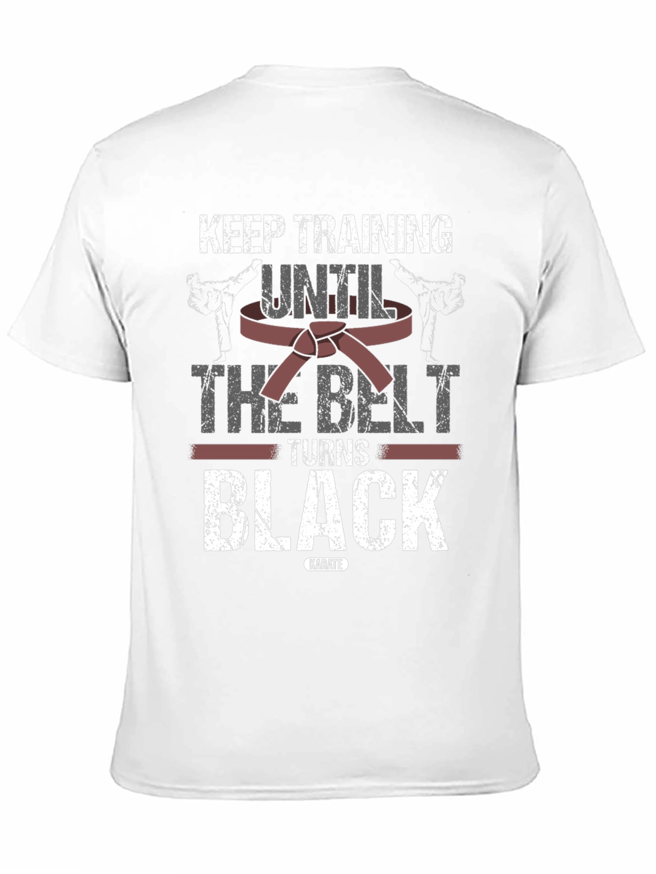 Keep Training Karate T-Shirt - Black Belt Design