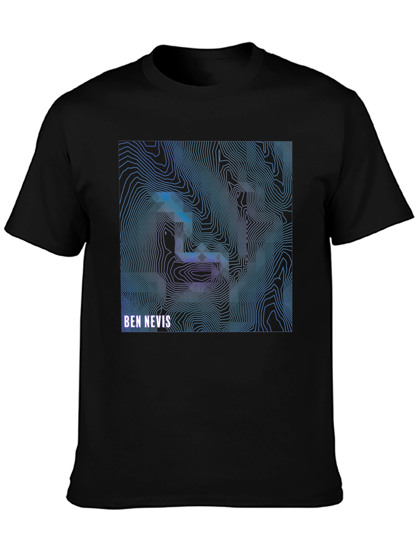 Ben Nevis Topographic T-Shirt - Stylish Mountain Design