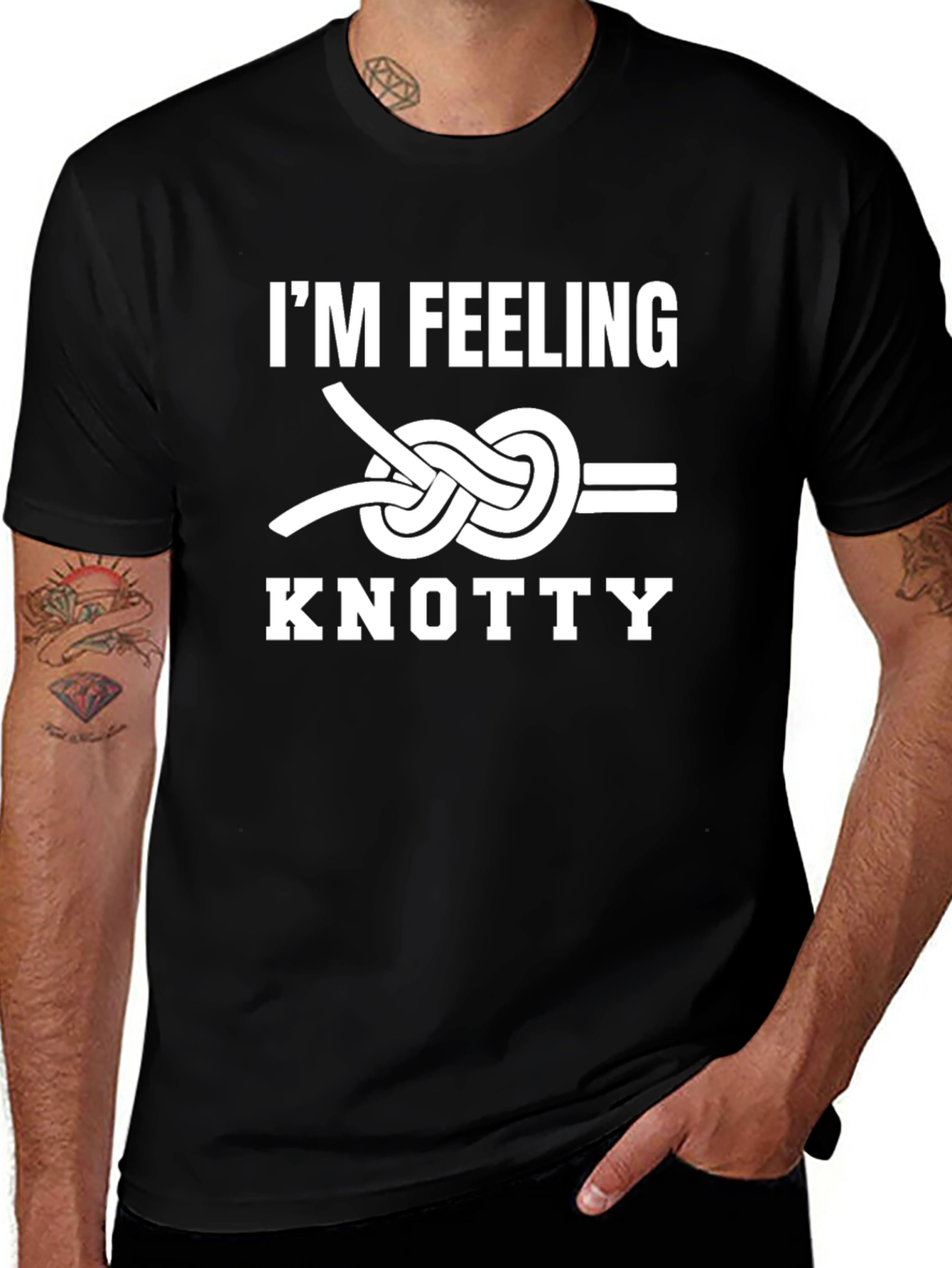 Feeling Knotty Graphic T-Shirt - Casual Wear