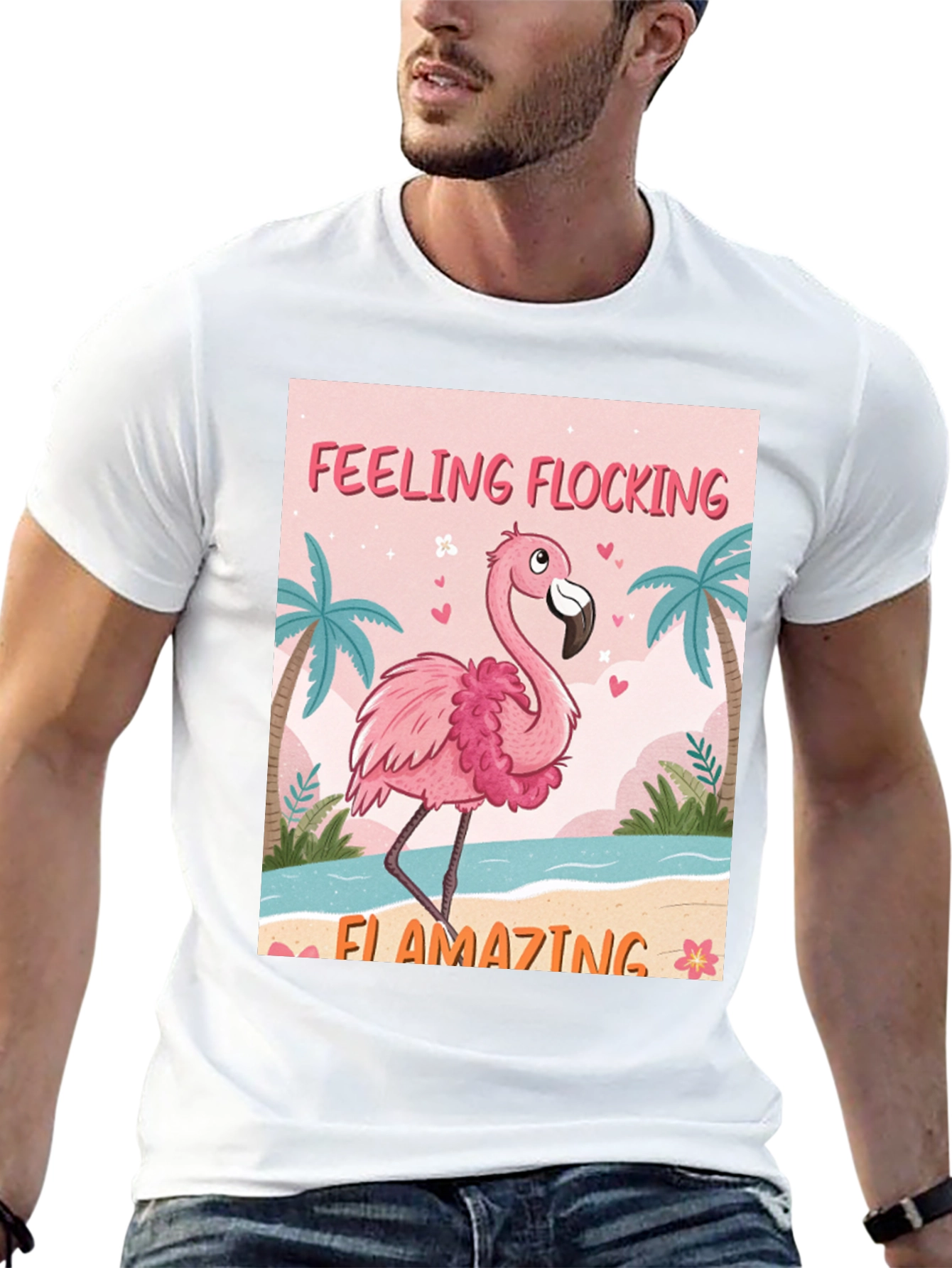 Feeling Flocking Flamazing Flamingo Graphic Tee