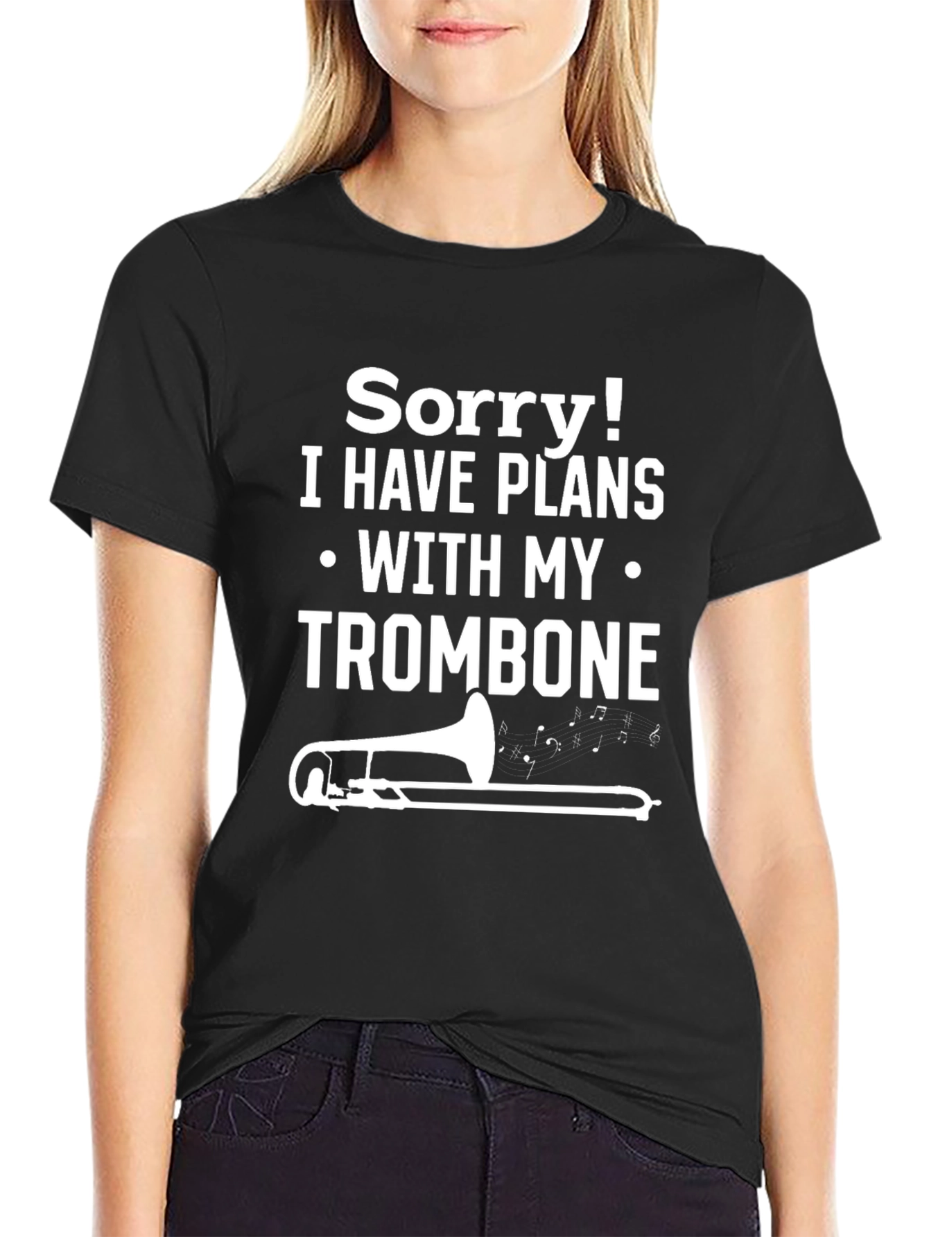 Trombone Plans T-Shirt Funny Musician Tee