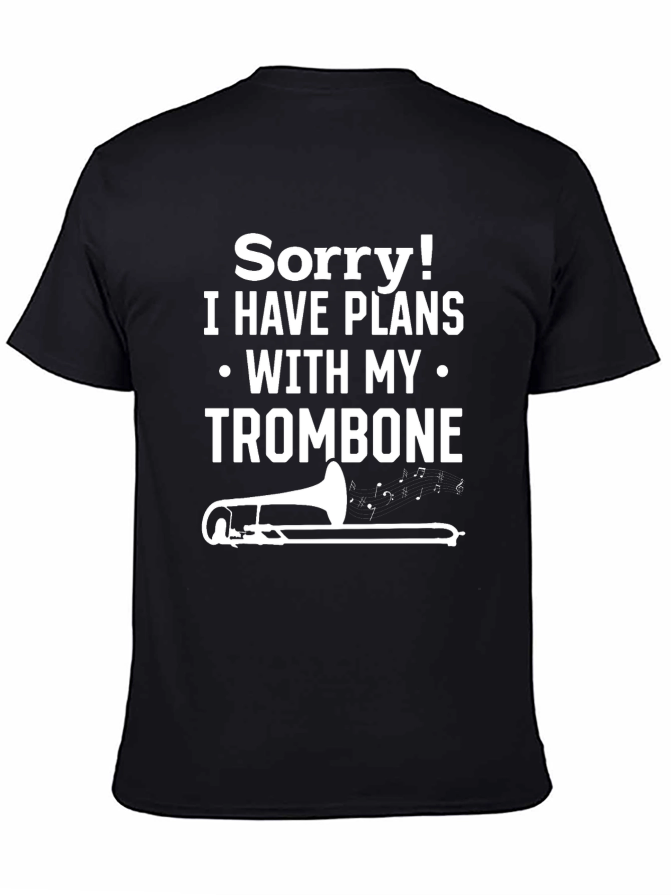 Trombone Plans T-Shirt Funny Musician Tee