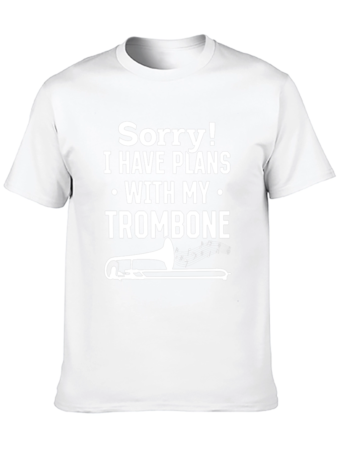 Trombone Plans T-Shirt Funny Musician Tee