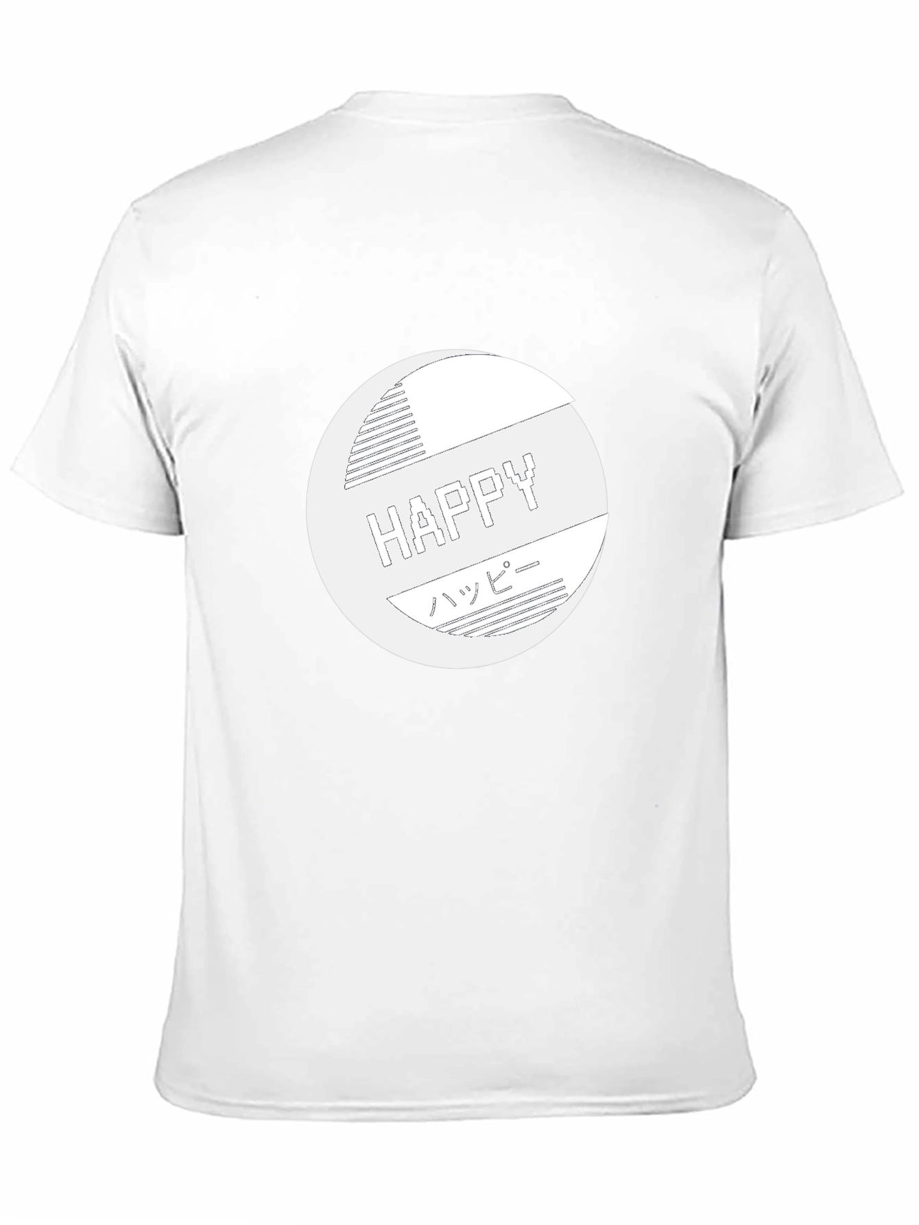 Happy Graphic Tee - Stylish Black T-Shirt