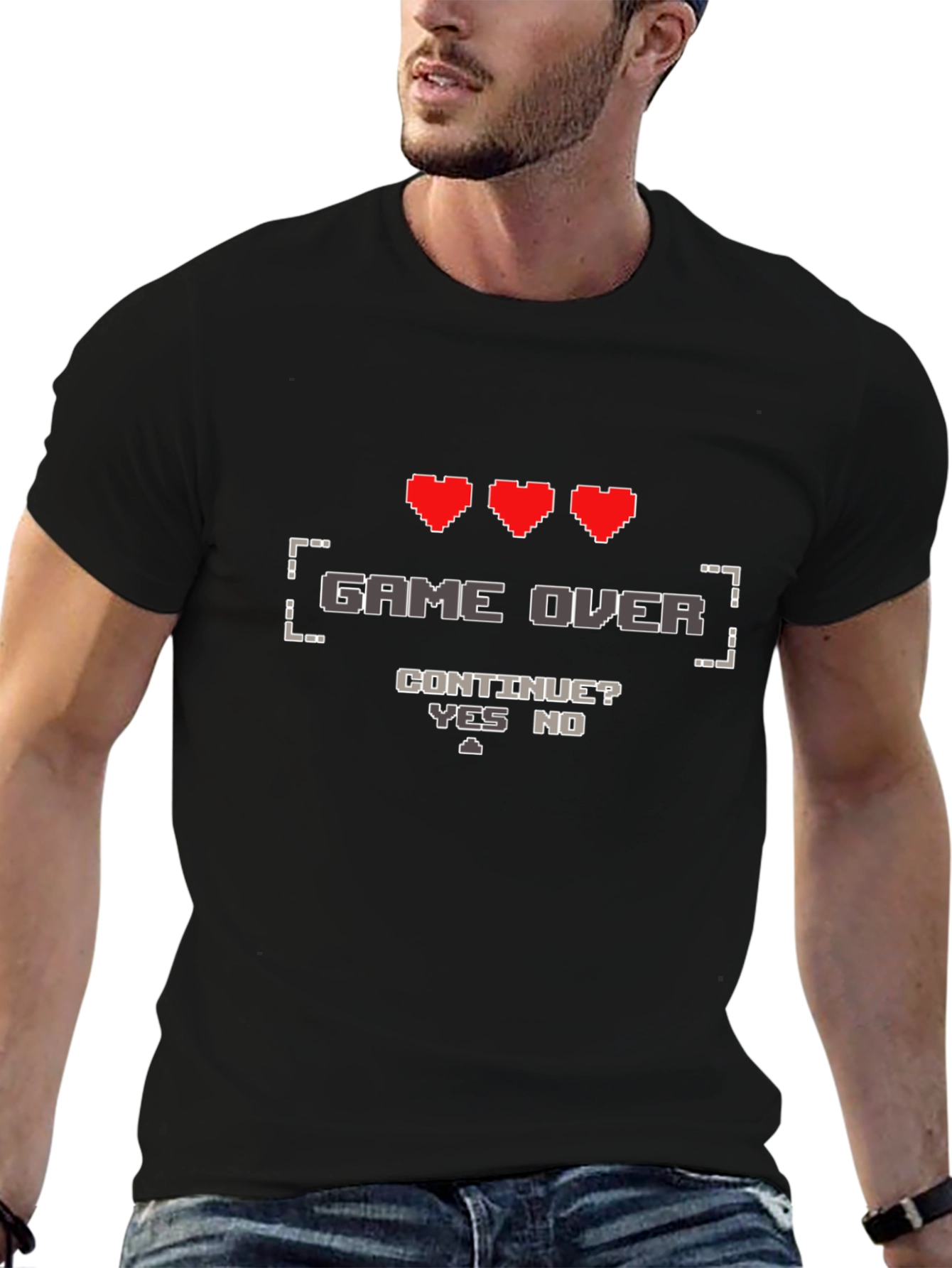 Game Over Pixel T-Shirt - Gamer Style