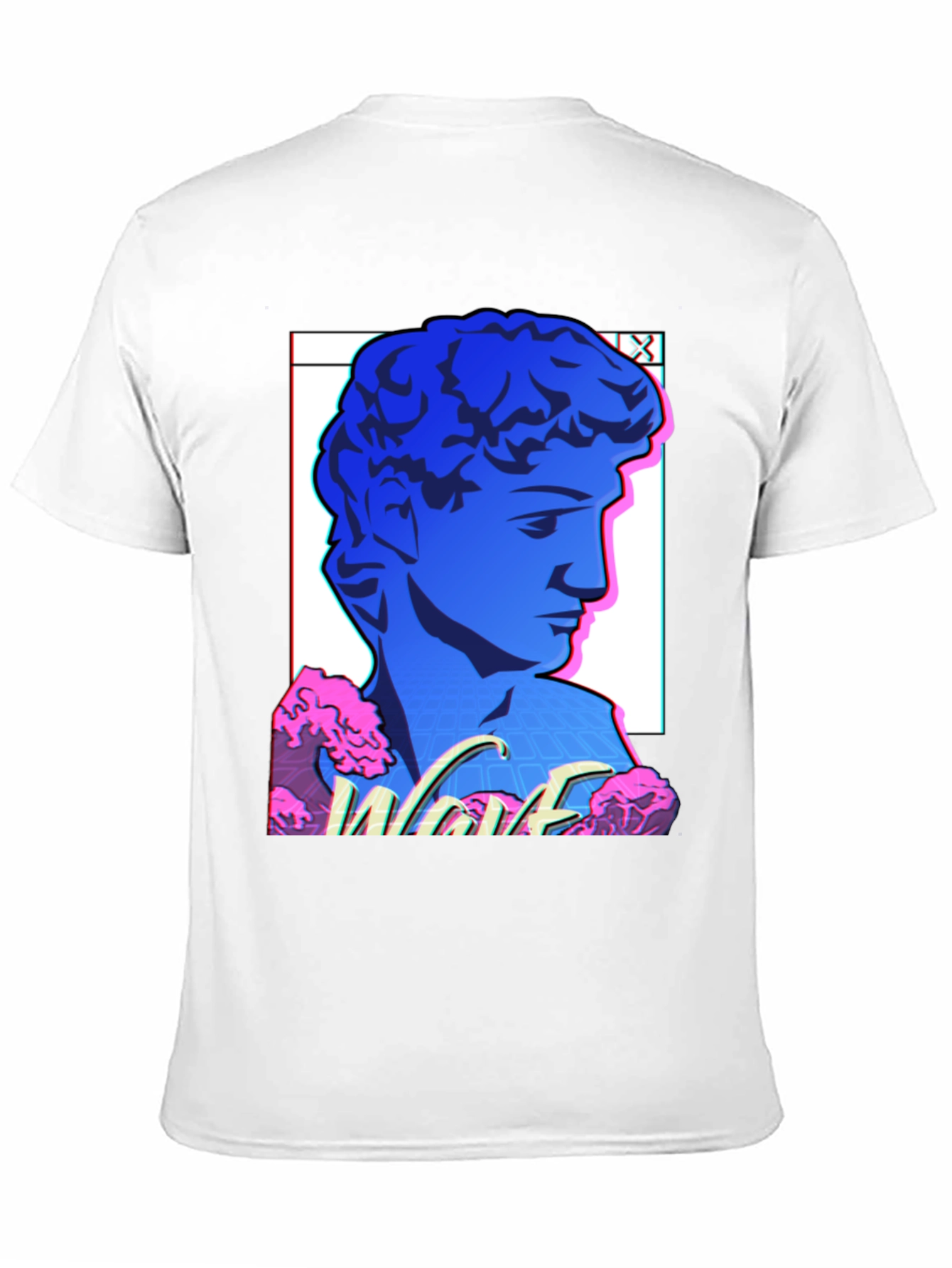 Vaporwave Statue Graphic T-Shirt - Retro Aesthetic Tee