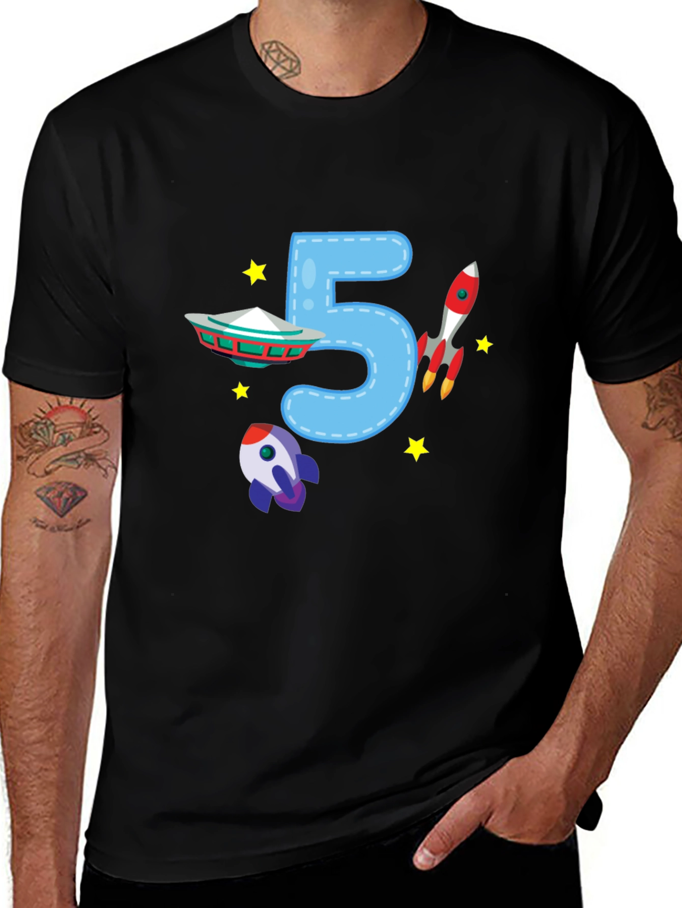 Cute Space Birthday Shirt - 5 Design