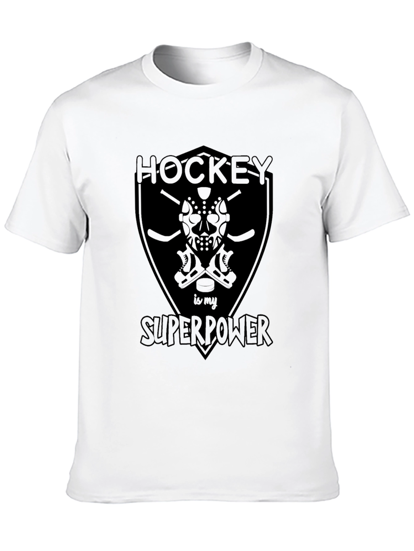 Hockey is My Superpower T-Shirt - Black