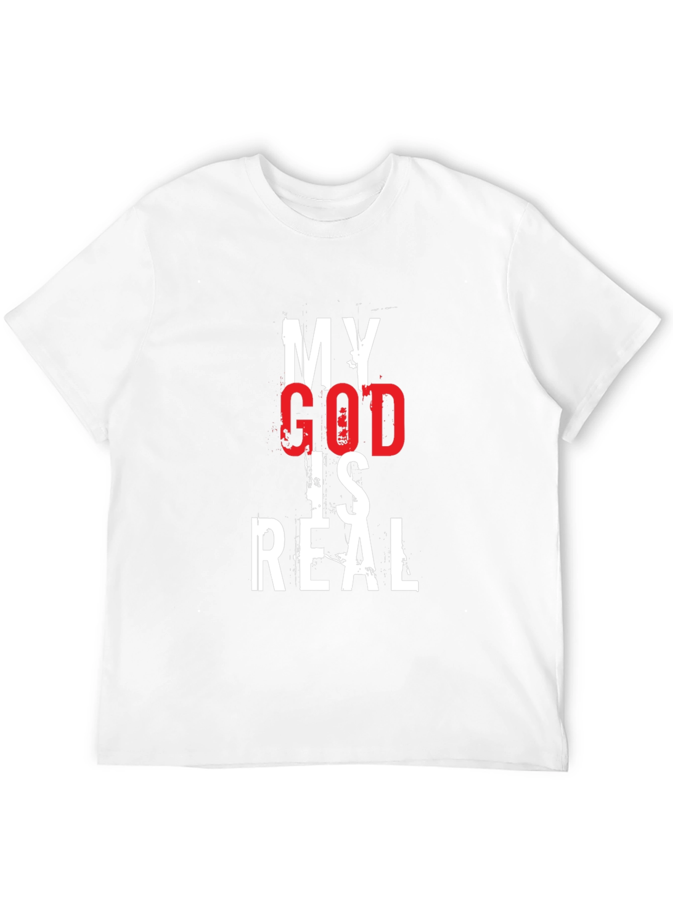 My God Is Real Graphic Tee - Black