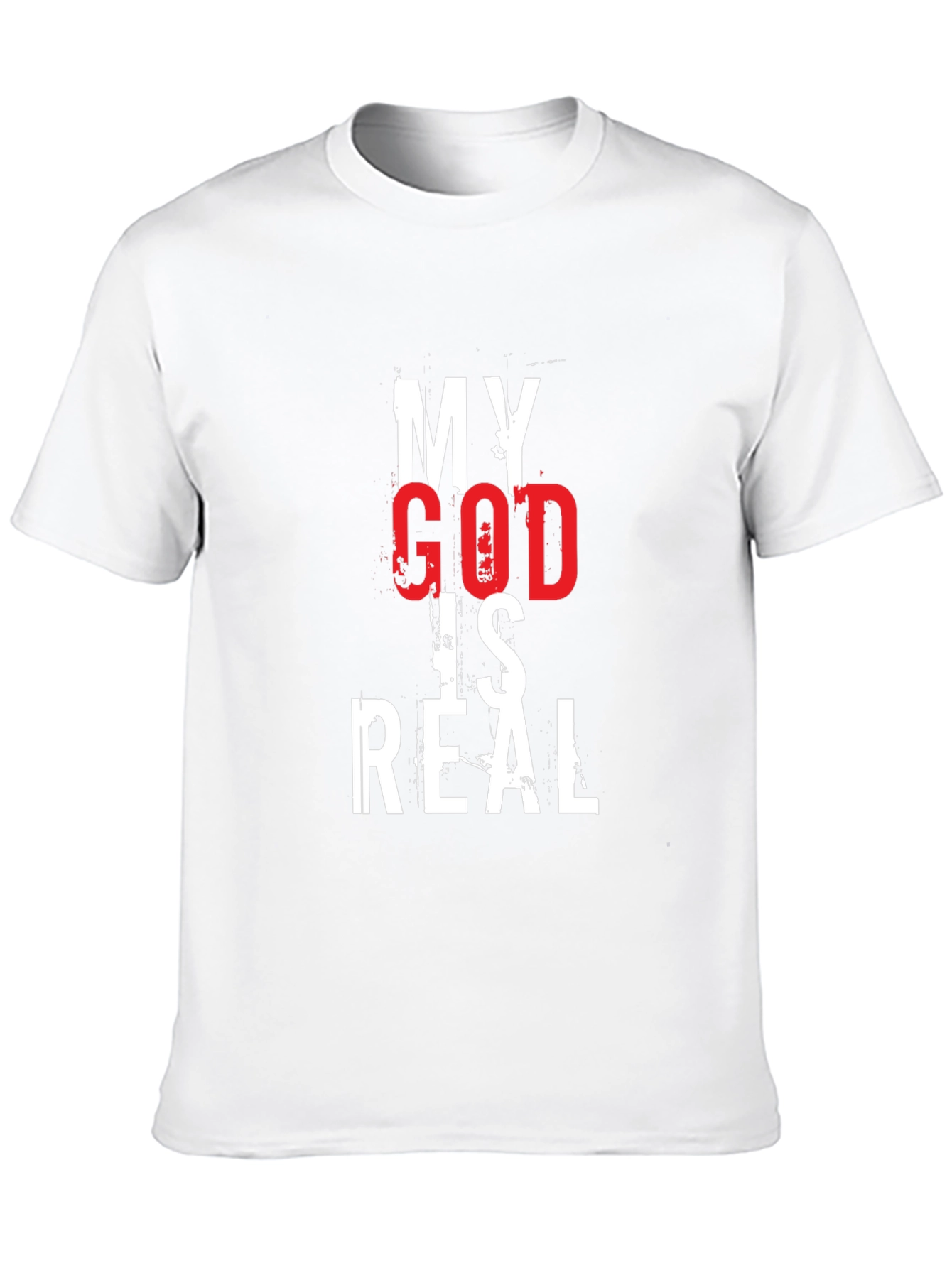 My God Is Real Graphic Tee - Black