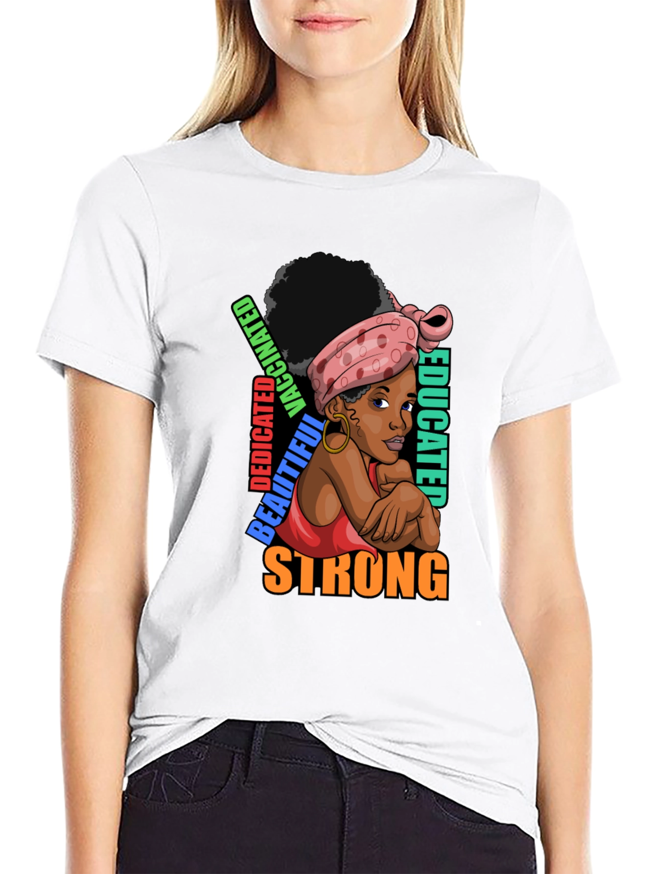 Strong Educated Woman Graphic T-Shirt