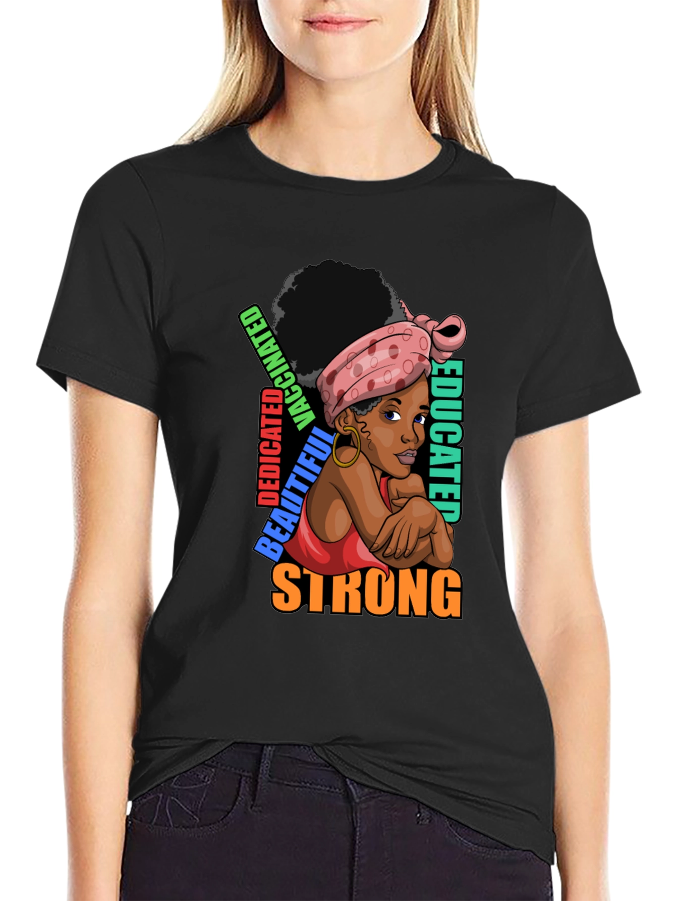 Strong Educated Woman Graphic T-Shirt