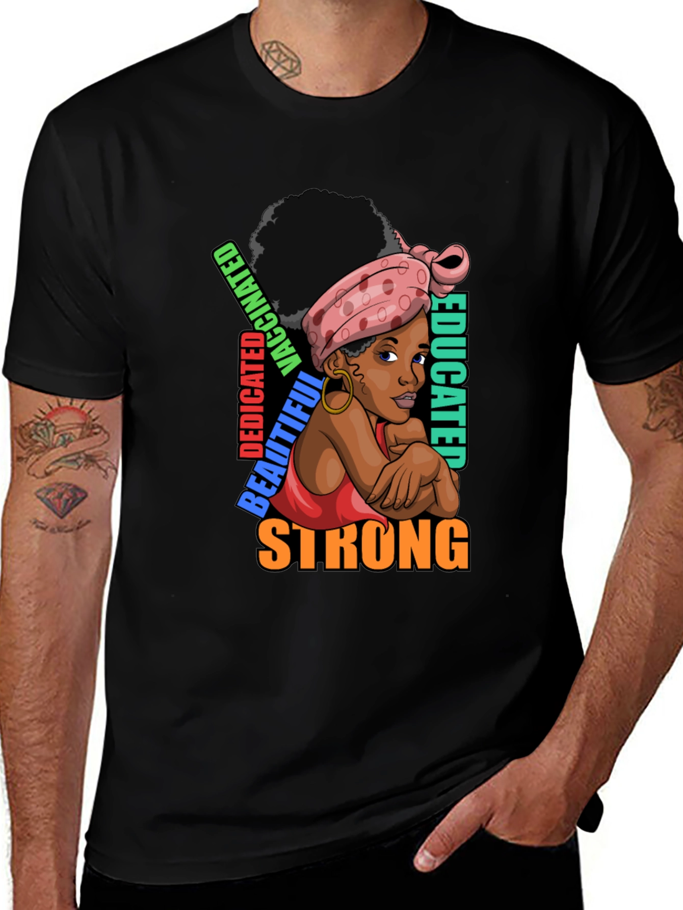 Strong Educated Woman Graphic T-Shirt