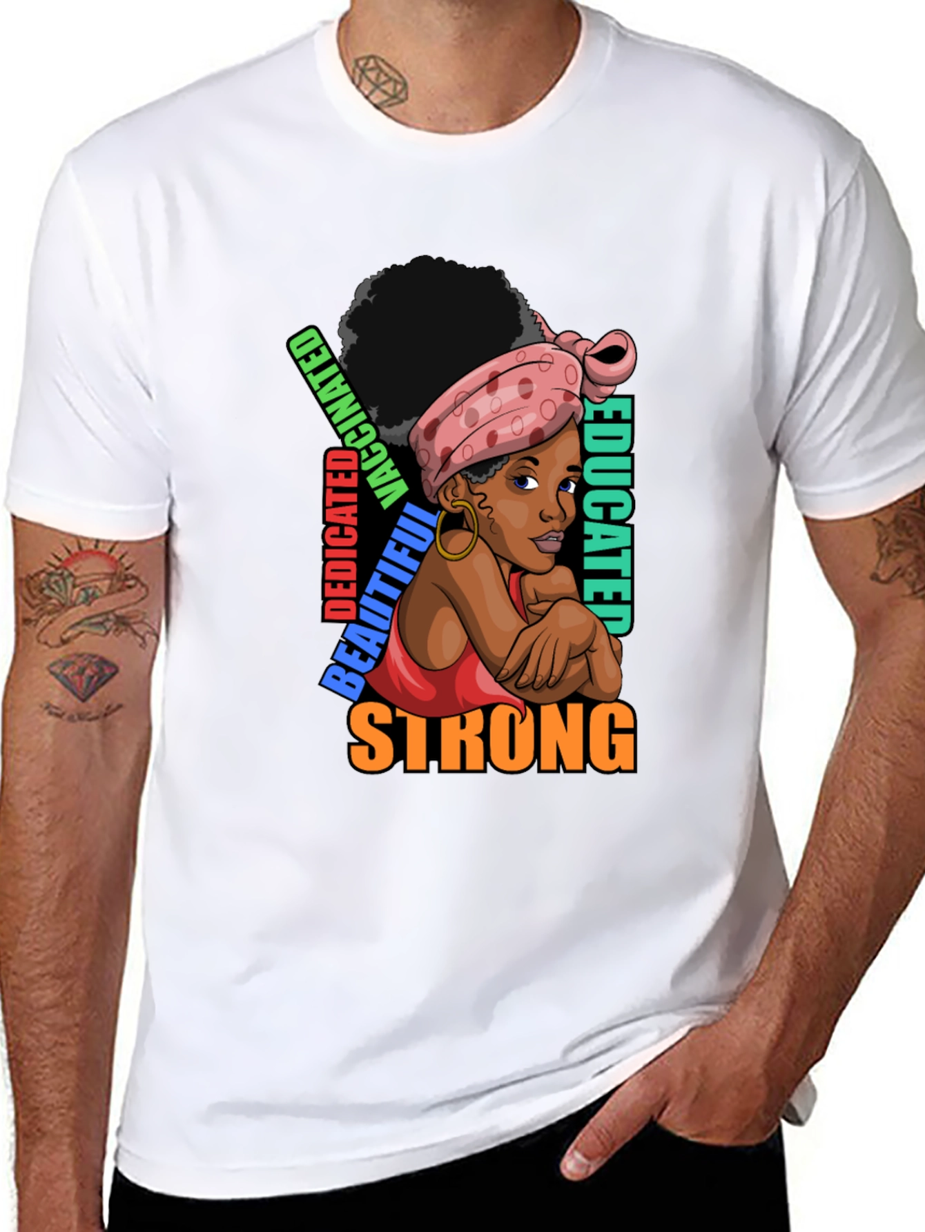Strong Educated Woman Graphic T-Shirt