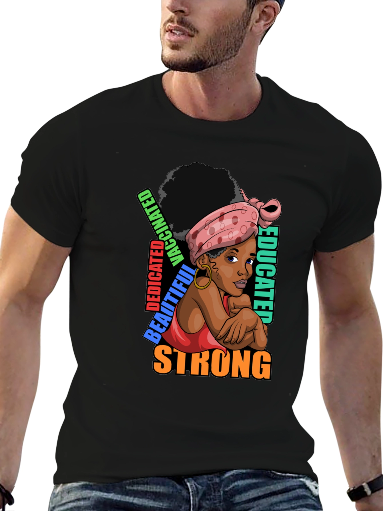 Strong Educated Woman Graphic T-Shirt