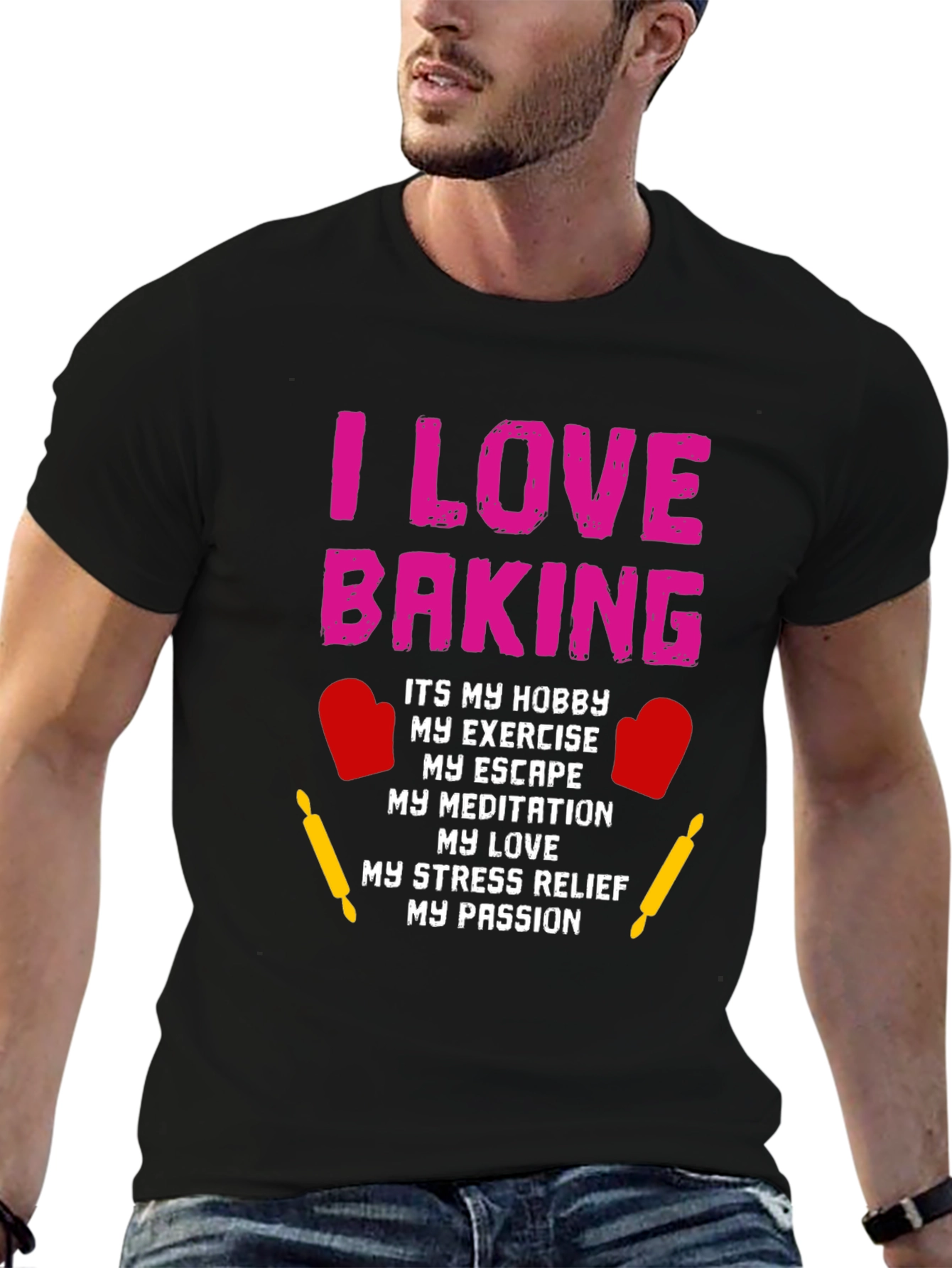 I Love Baking Hobby T-Shirt