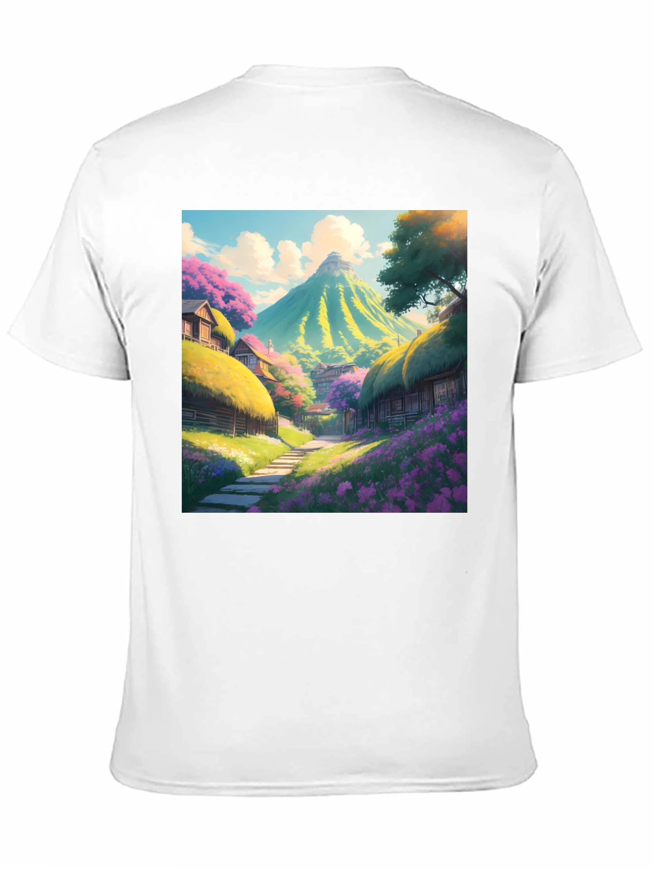 Scenic Mountain Village Graphic Tee