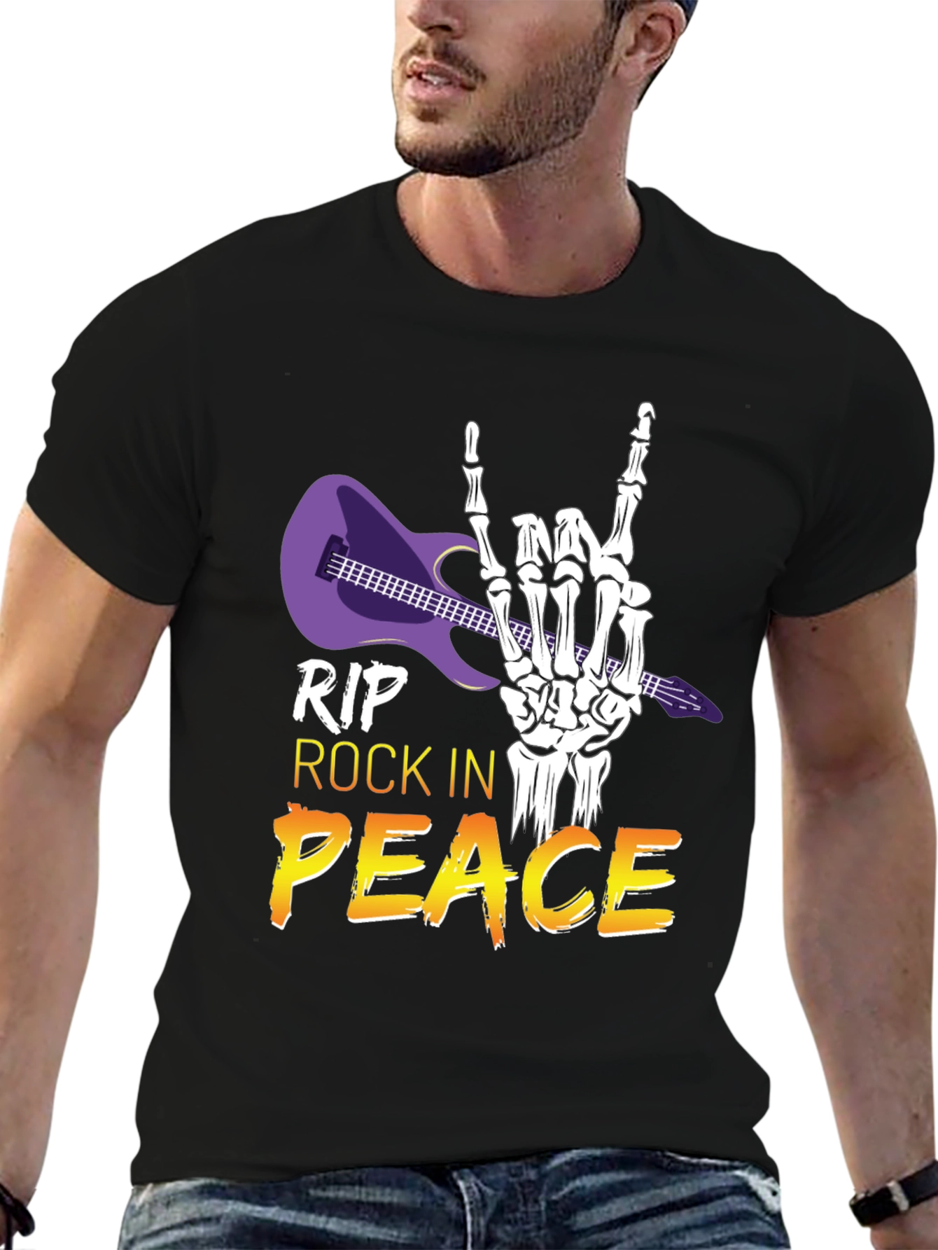 RIP Rock in Peace T-Shirt Rock Hand Gesture