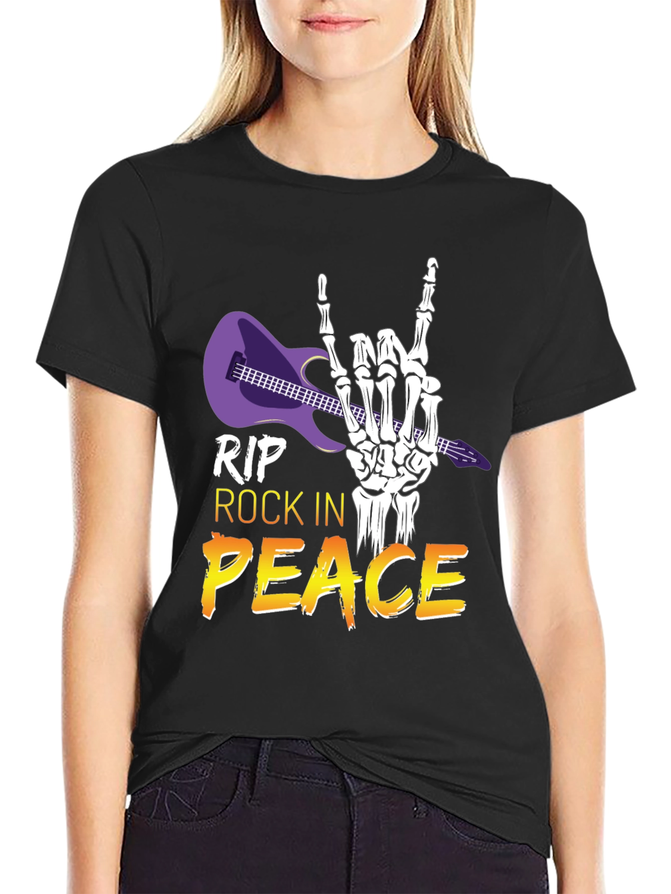 RIP Rock in Peace T-Shirt Rock Hand Gesture
