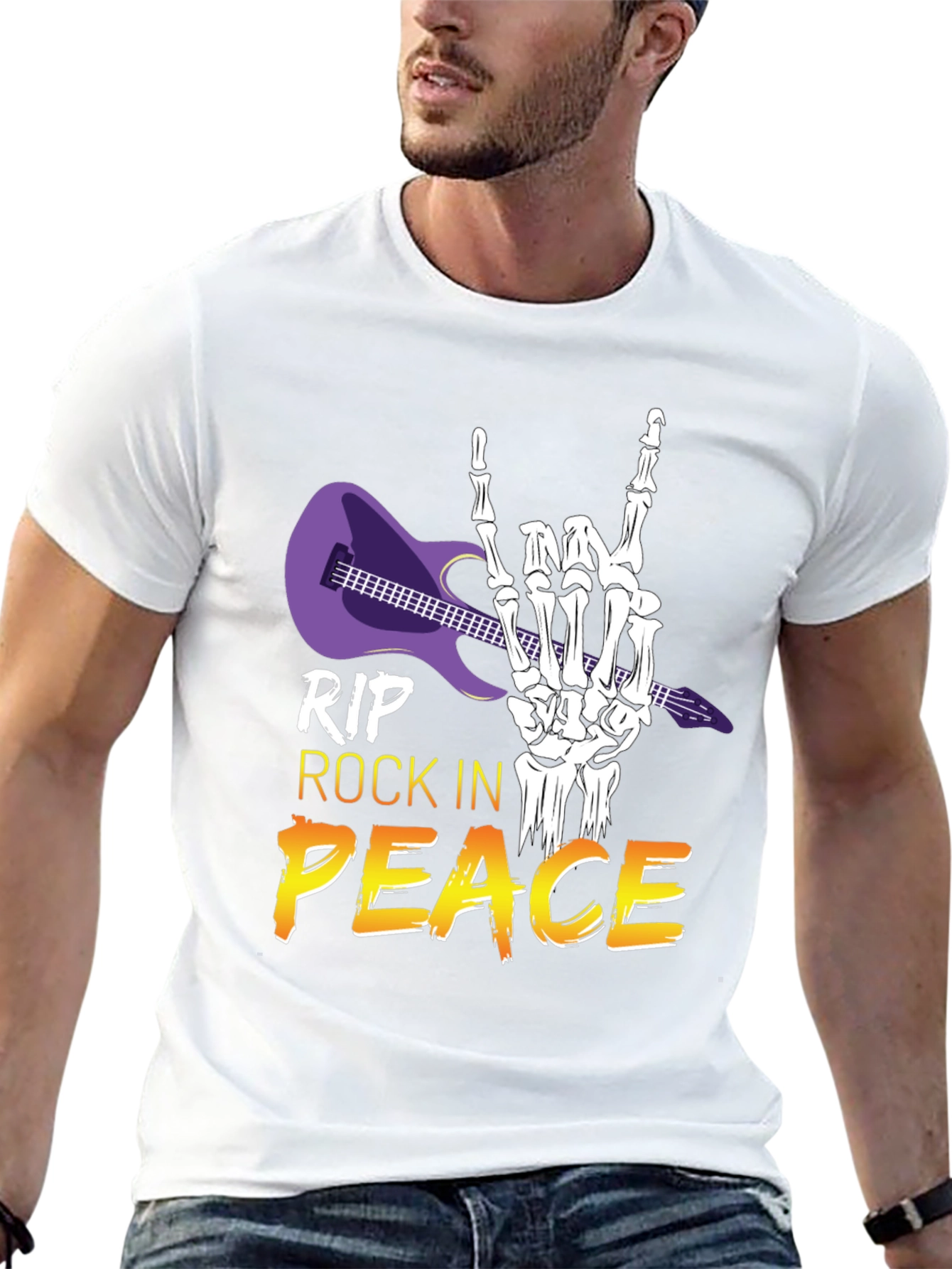 RIP Rock in Peace T-Shirt Rock Hand Gesture