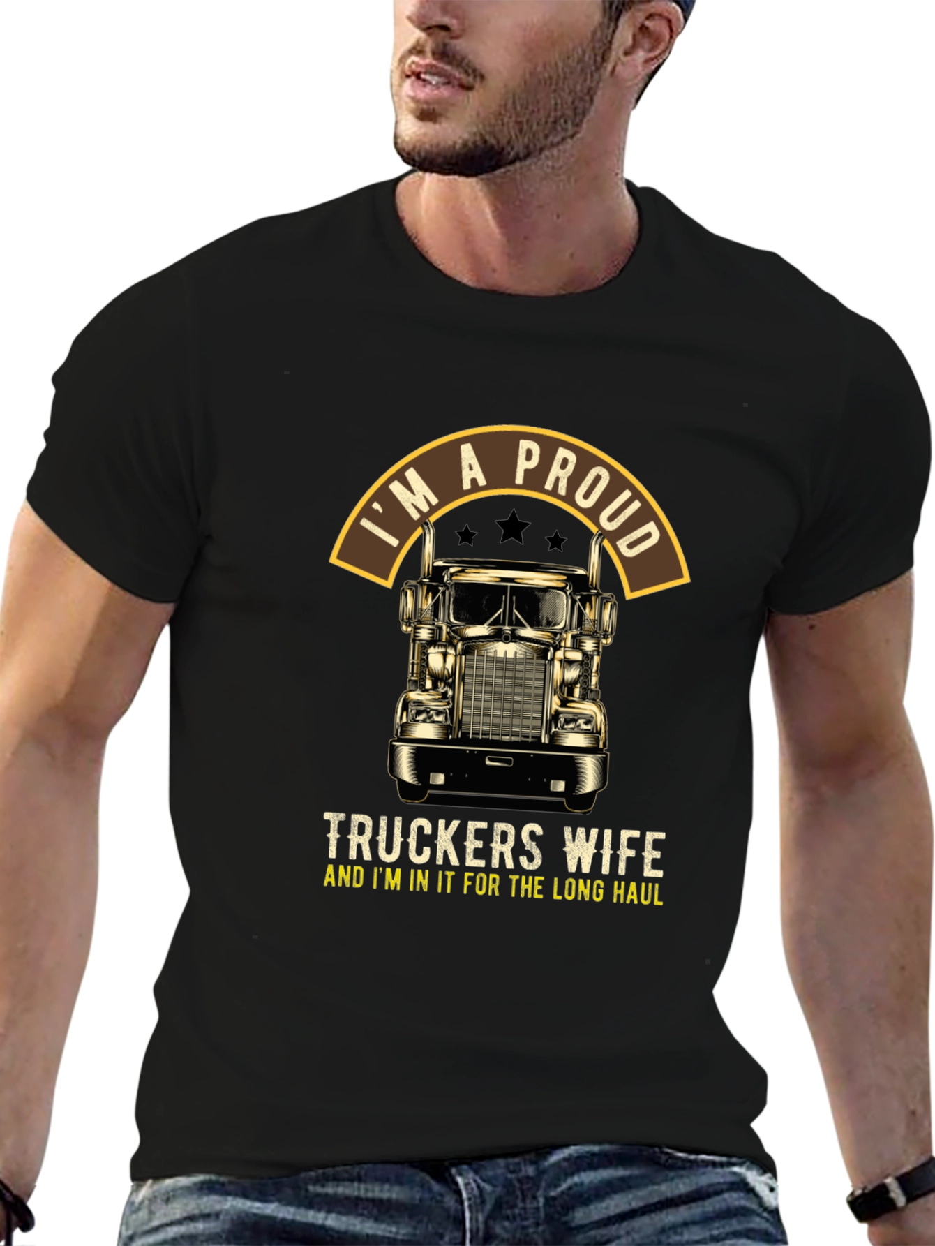 Proud Truckers Wife T-Shirt: Long Haul Pride