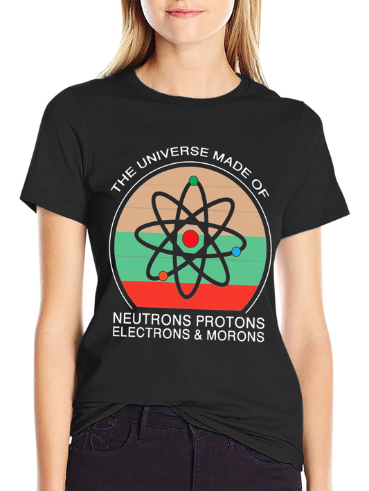 Universe Atoms Graphic Tee for Science Lovers