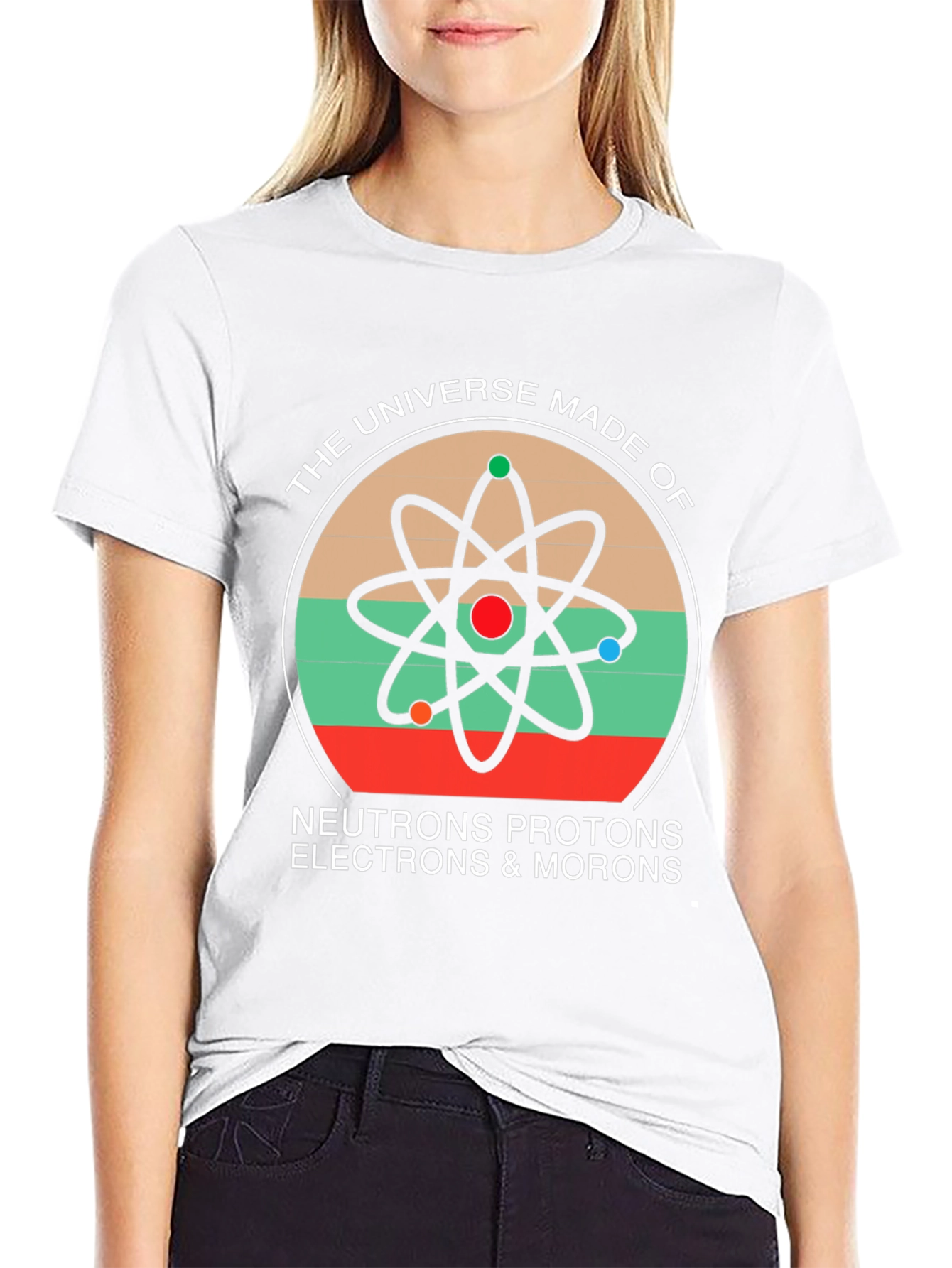 Universe Atoms Graphic Tee for Science Lovers