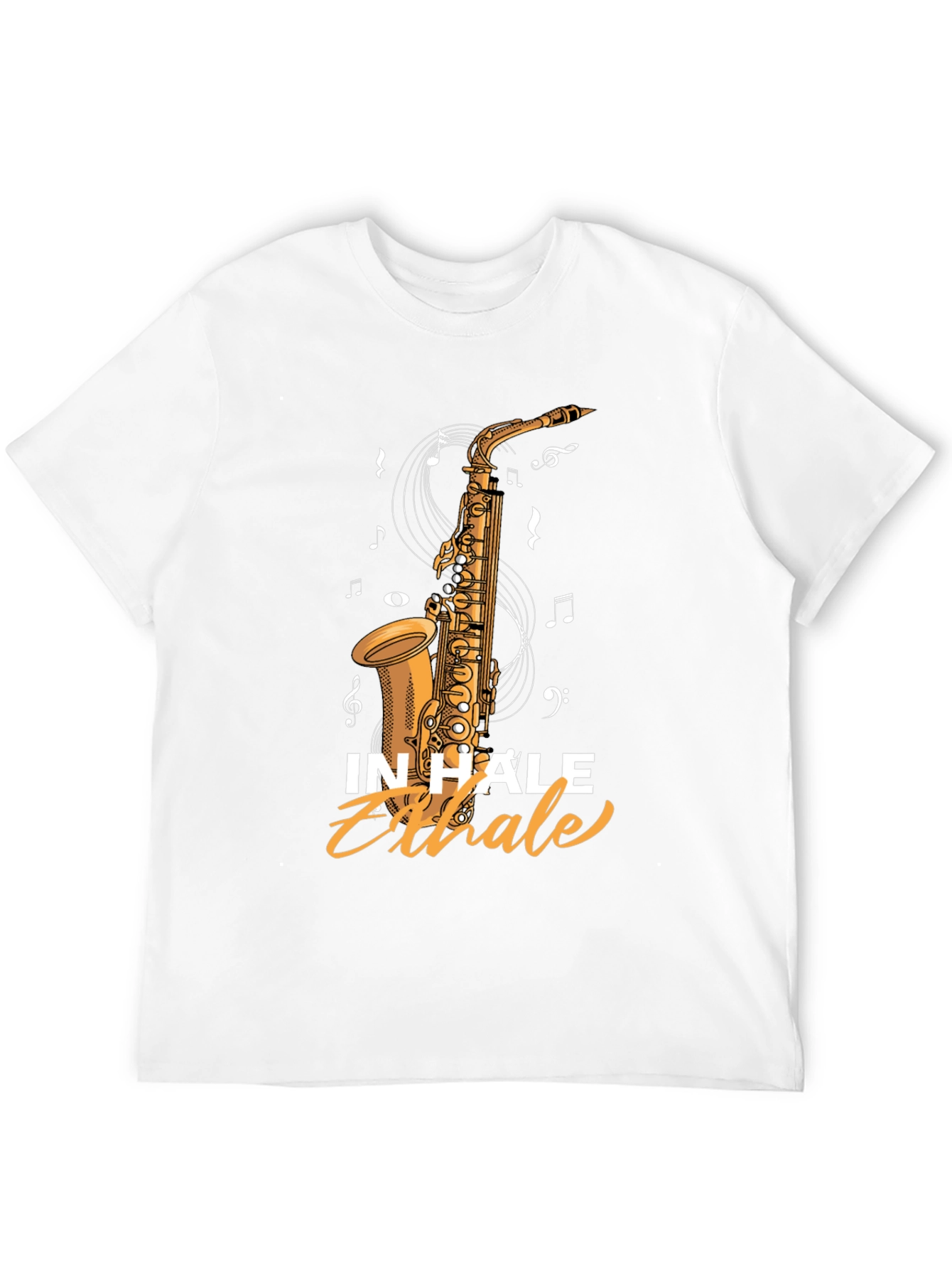 Inhale Exhale Saxophone Graphic Tee