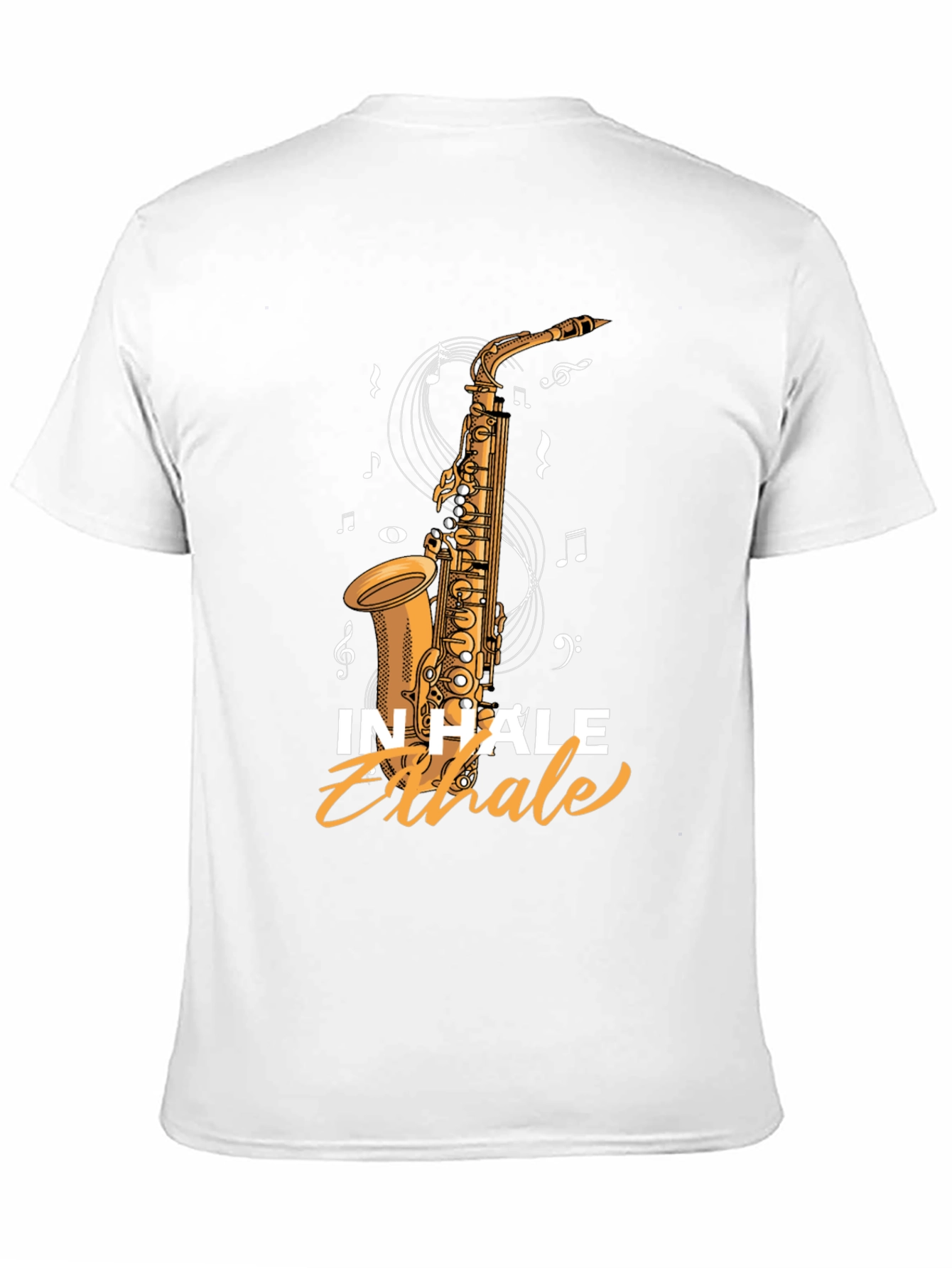 Inhale Exhale Saxophone Graphic Tee
