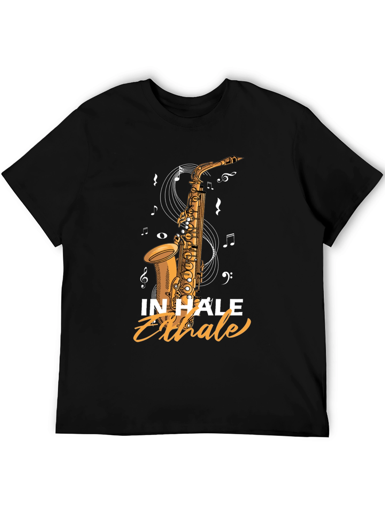 Inhale Exhale Saxophone Graphic Tee