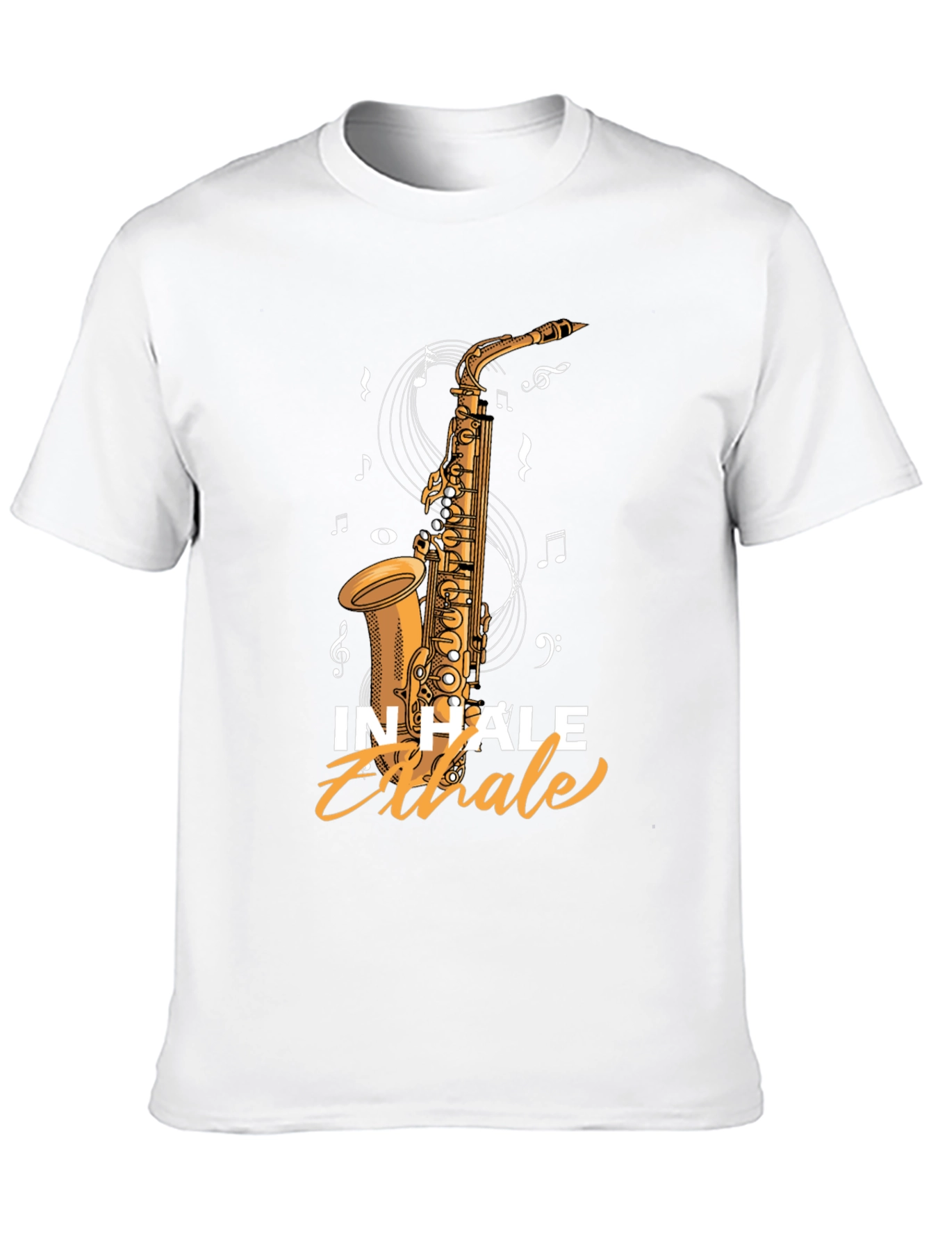 Inhale Exhale Saxophone Graphic Tee