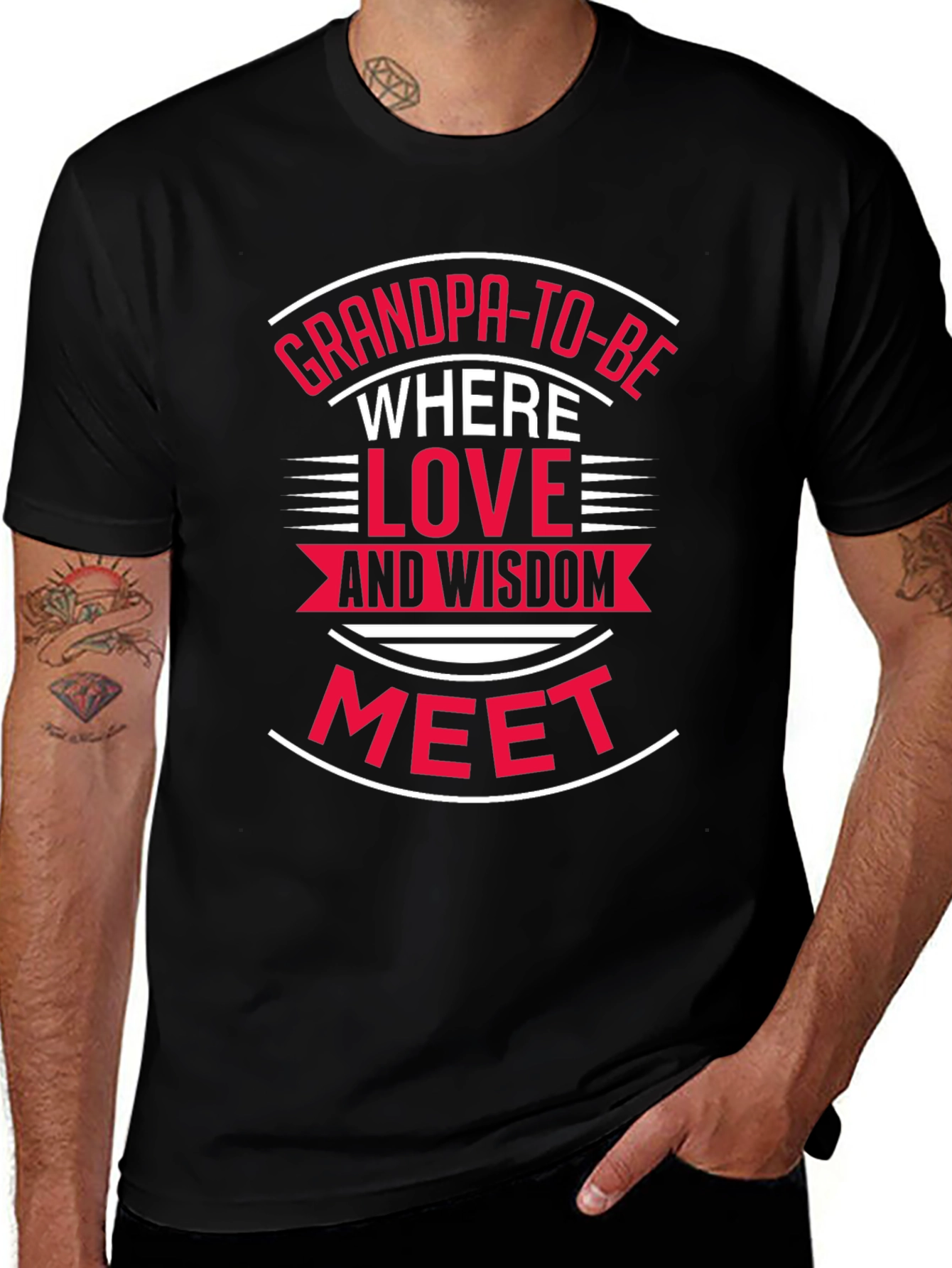 Grandpa-To-Be T-Shirt: Love & Wisdom