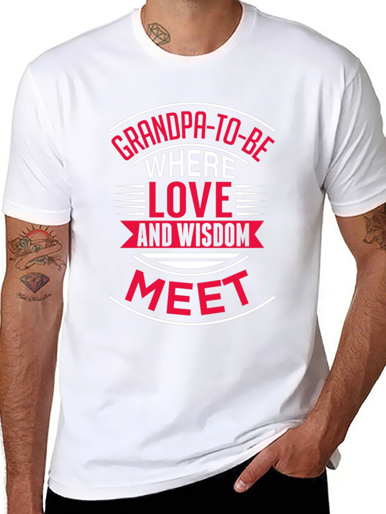 Grandpa-To-Be T-Shirt: Love & Wisdom