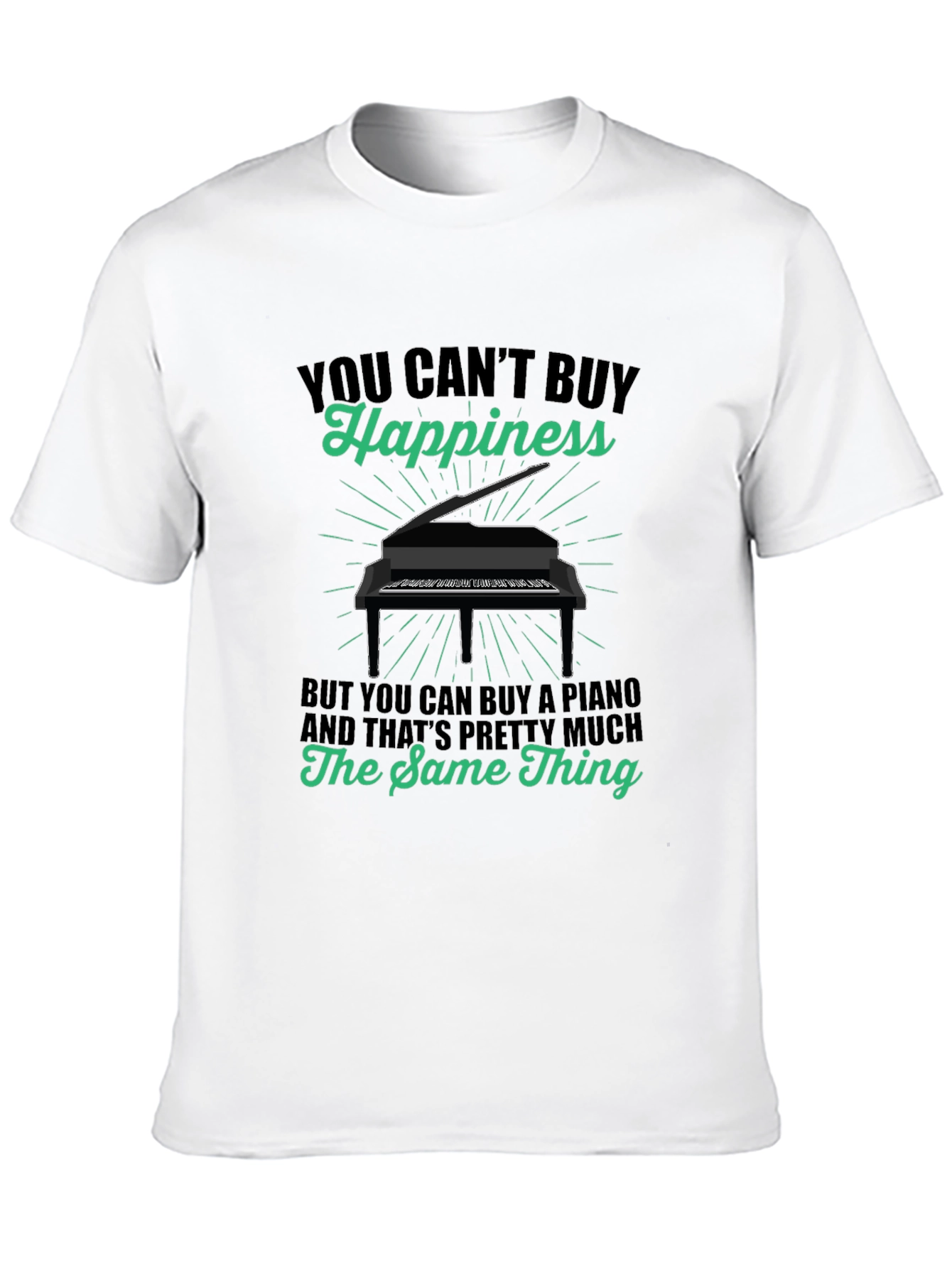 Piano Happiness T-Shirt - Music Lover Tee