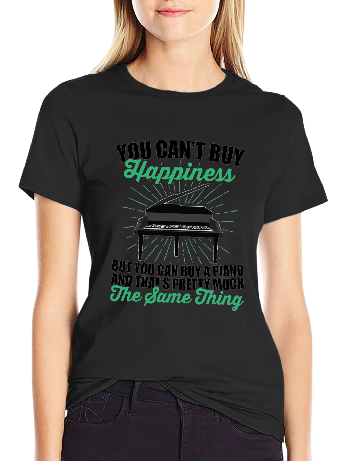 Piano Happiness T-Shirt - Music Lover Tee