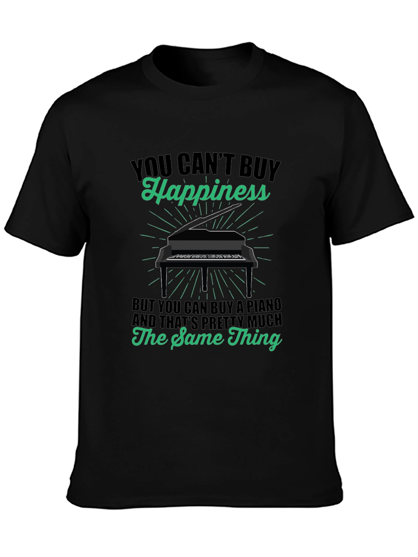 Piano Happiness T-Shirt - Music Lover Tee