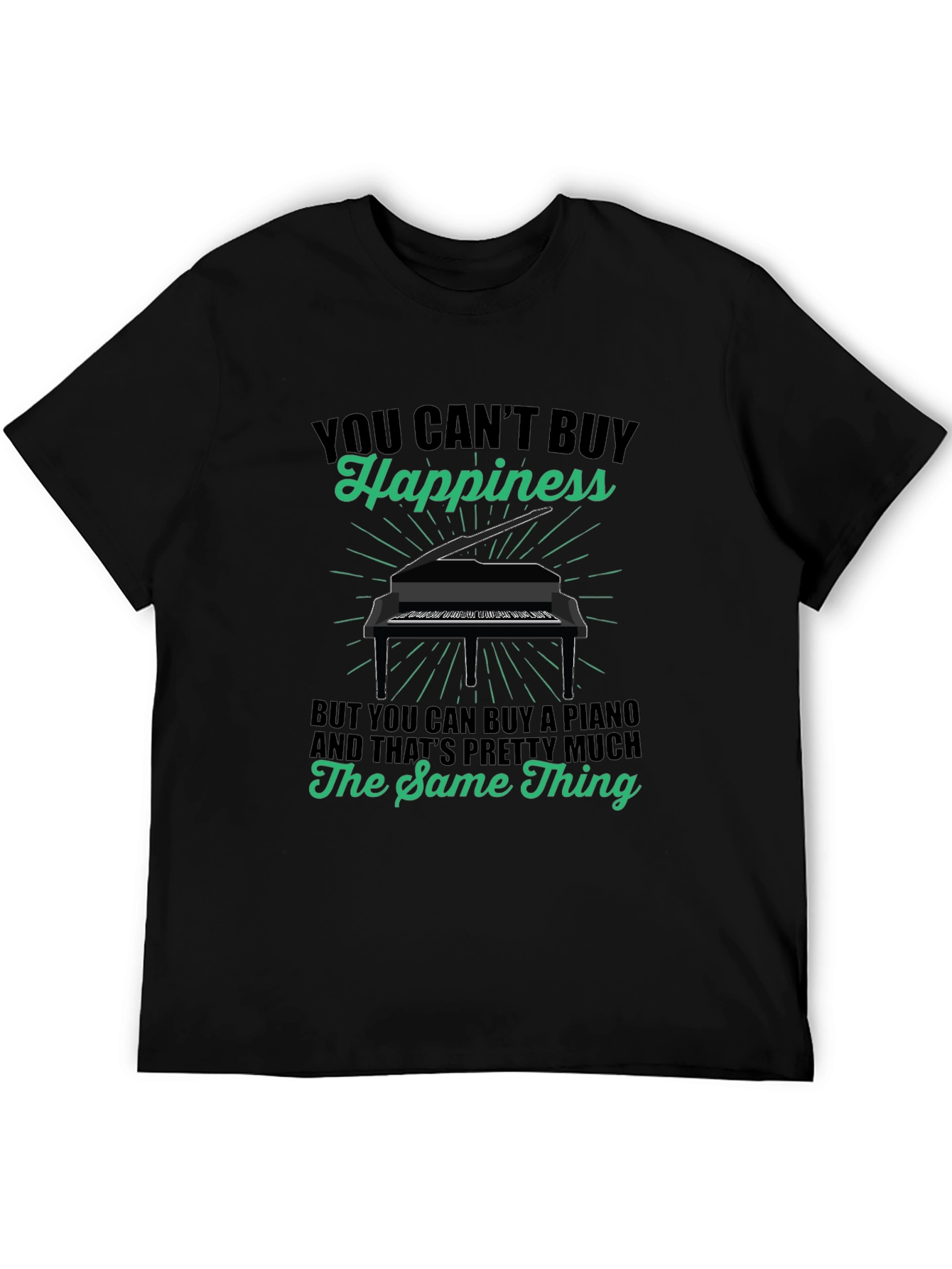 Piano Happiness T-Shirt - Music Lover Tee