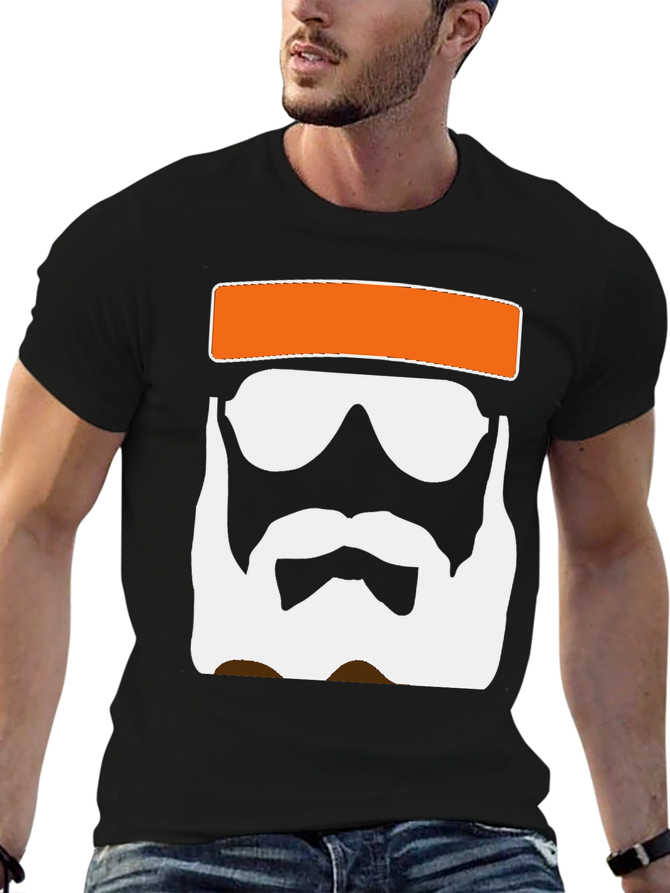 Cool Dude Graphic Tee - Black Cotton Blend