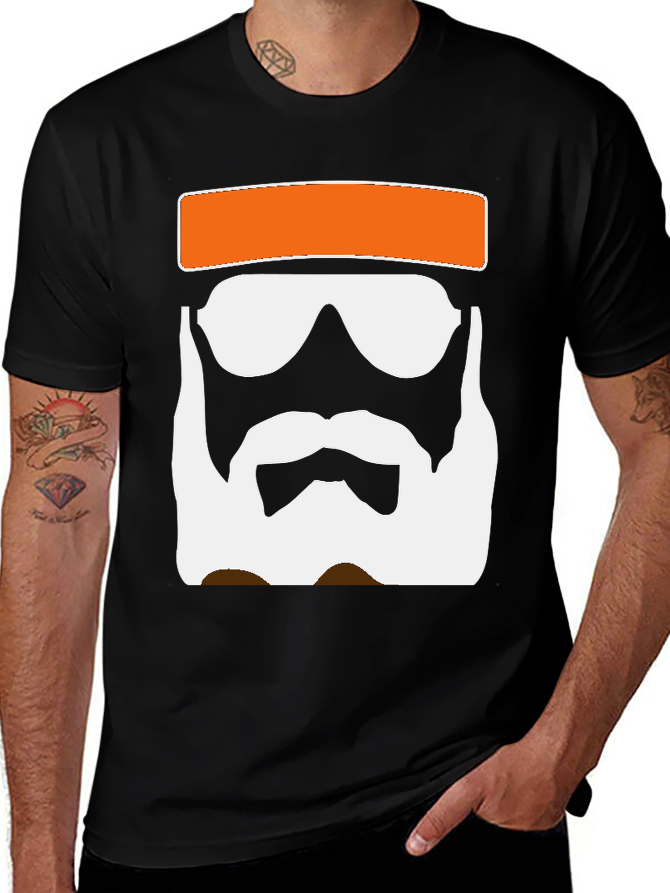 Cool Dude Graphic Tee - Black Cotton Blend